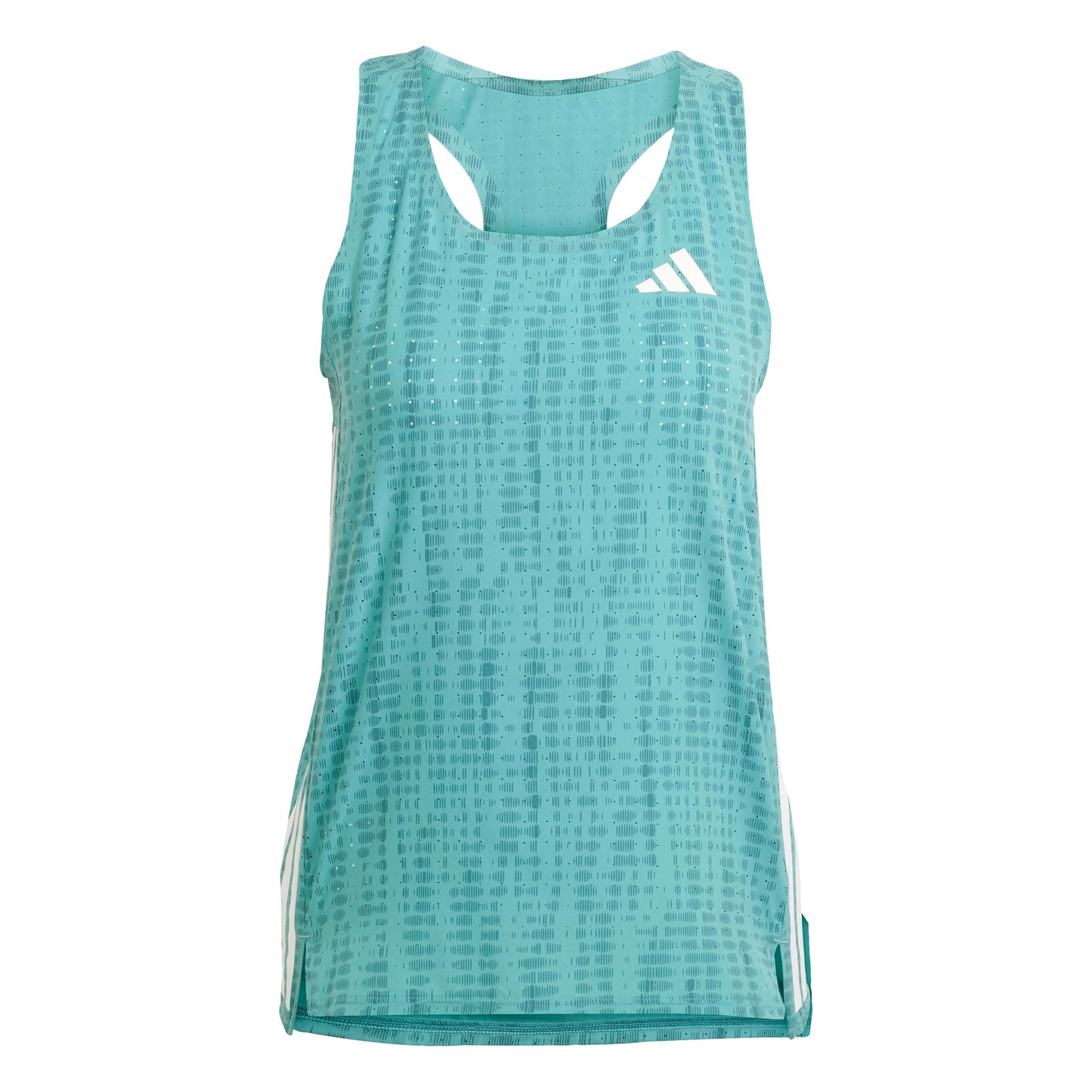 adidas Adizero Singlet Laufshirt Damen-Türkis,Dunkelgrün