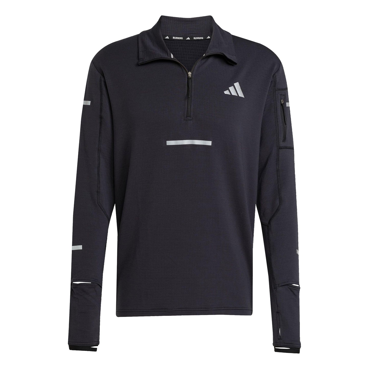 adidas adi365 Warm Half-Zip Laufshirt Herren-schwarz