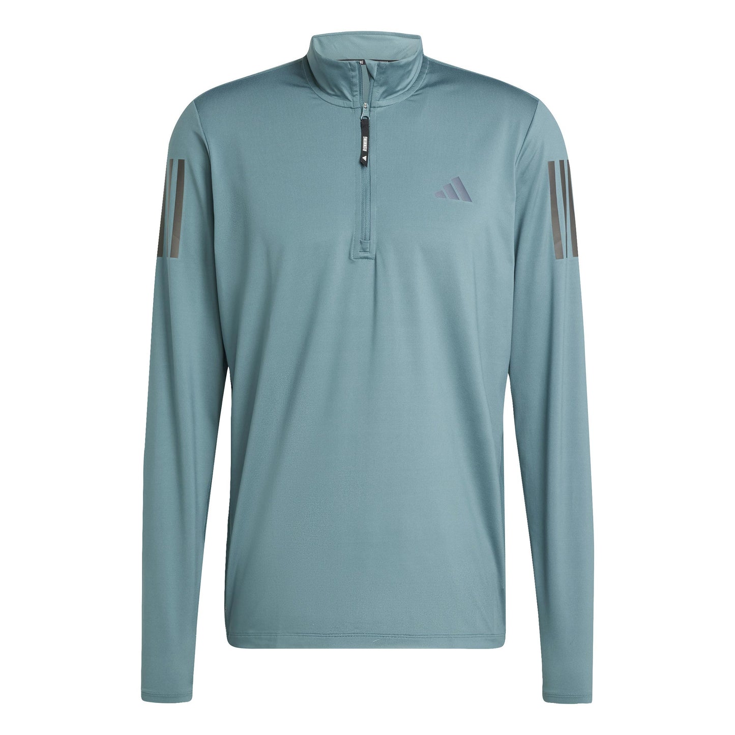 adidas Own The Run Half-Zip Laufshirt Herren-Dunkelgrün