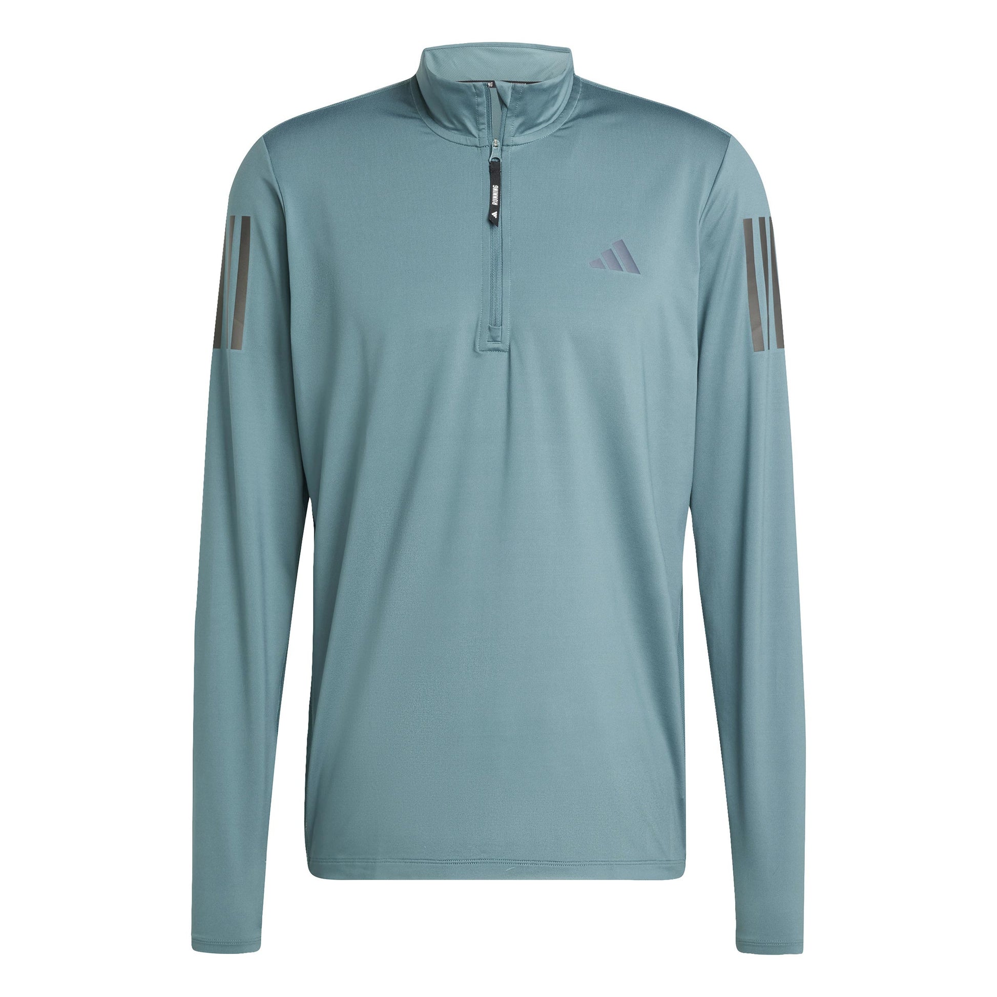 adidas Own The Run Half-Zip Laufshirt Herren-Dunkelgrün