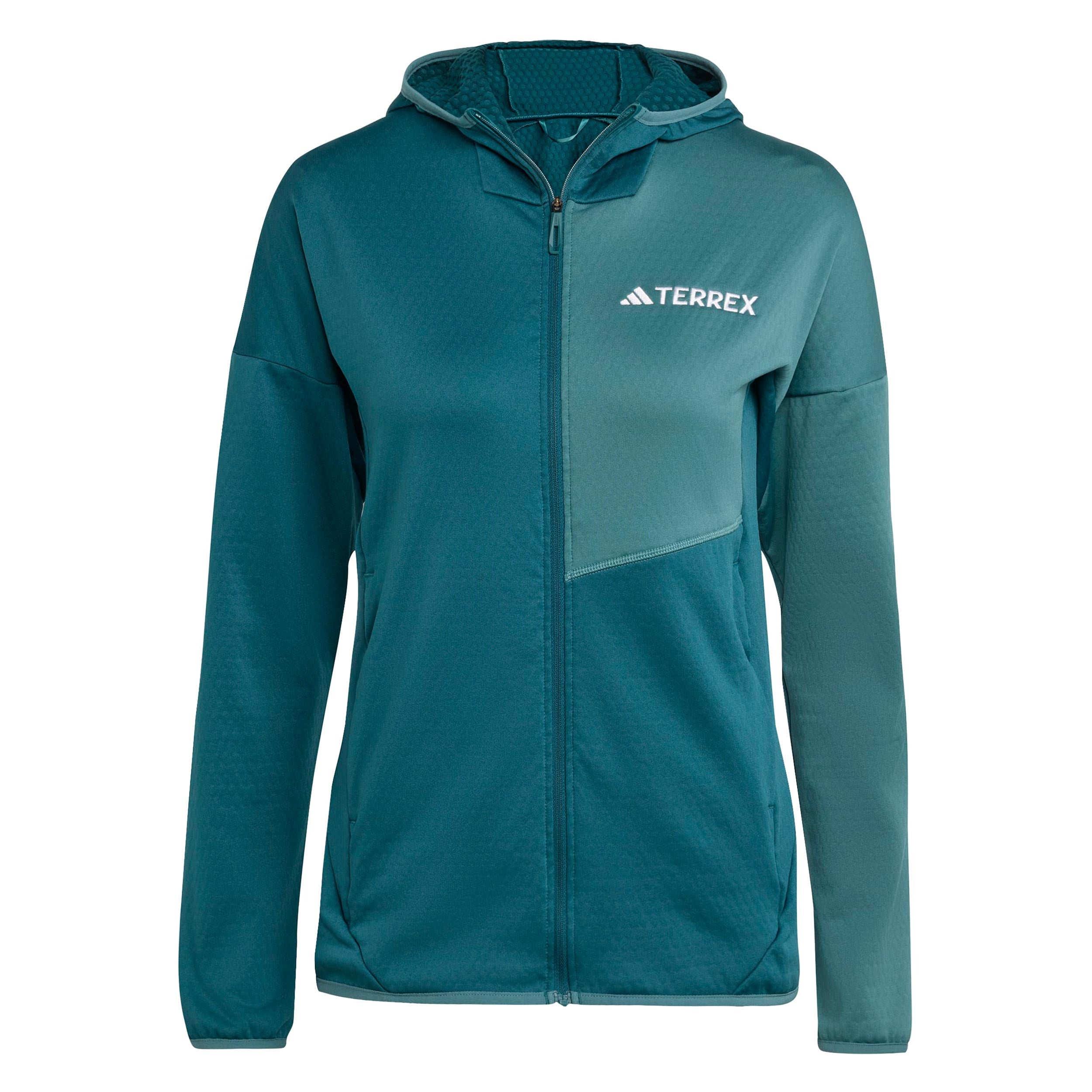 adidas Terrex XPR Light Fleece Running Jacket Women-Petrol