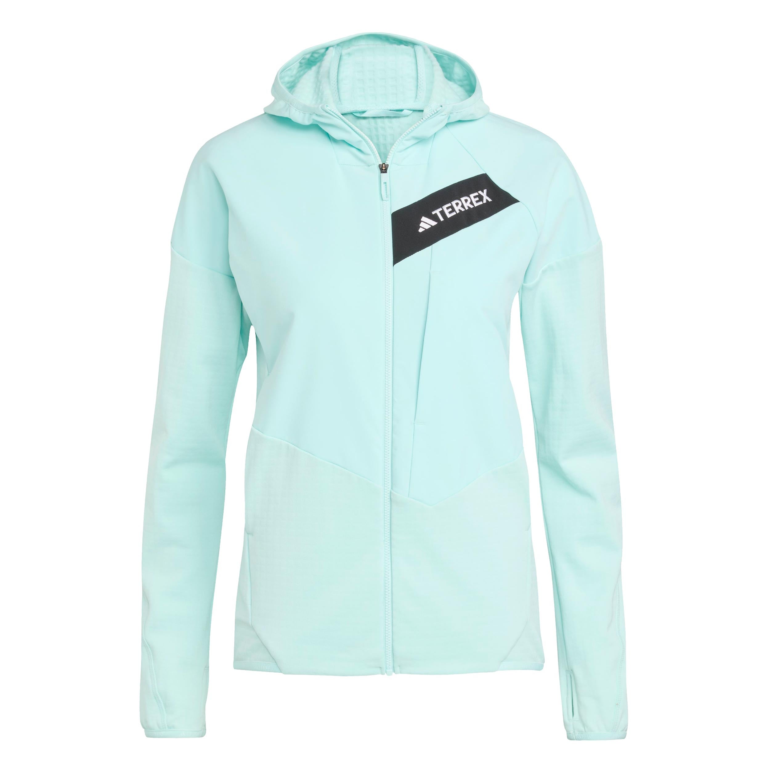 adidas Terrex TRK ClimaWarm Fleece Running Jacket Women-Turquoise