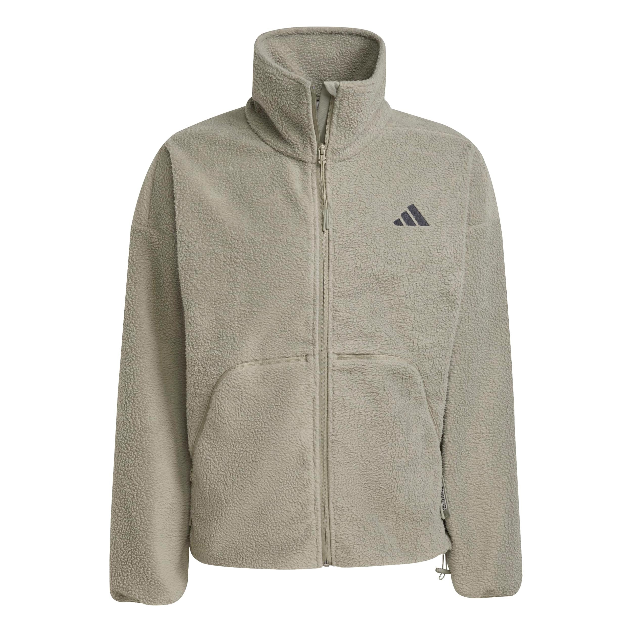 adidas Fleece Full-Zip Trainingsjacke Herren-beige