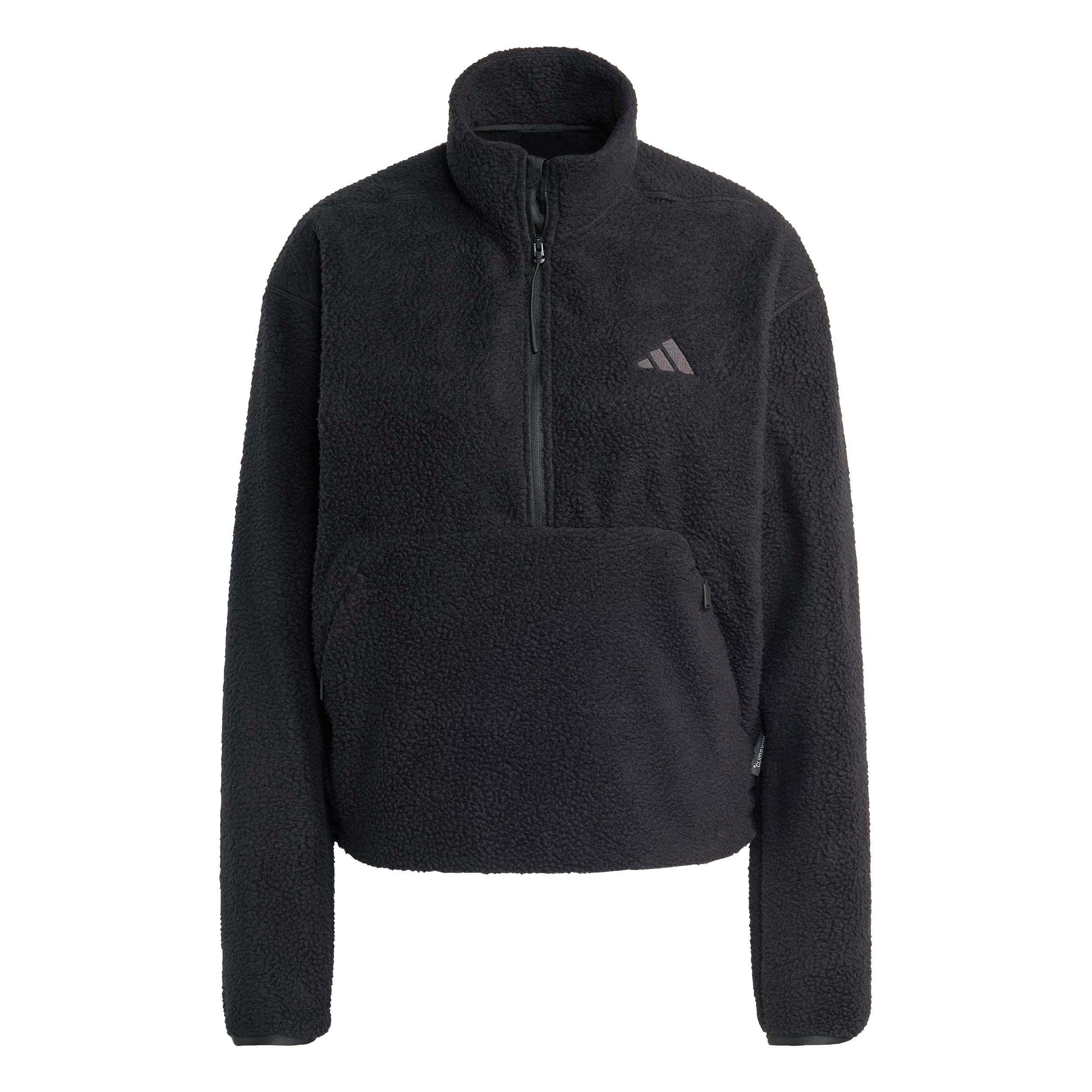 adidas Fleece Half-Zip Sweatshirt Women-black
