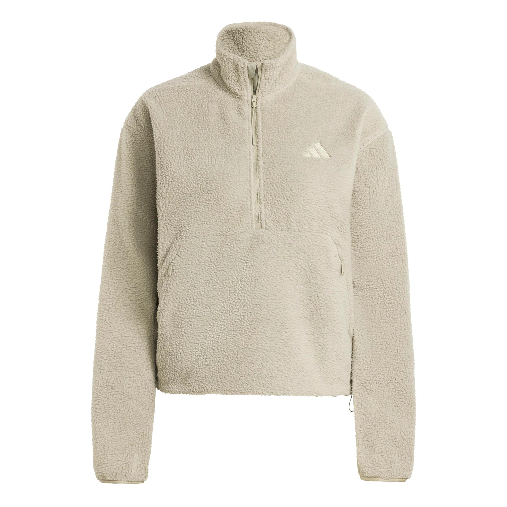 adidas Fleece Half-Zip Sweatshirt Damen-beige