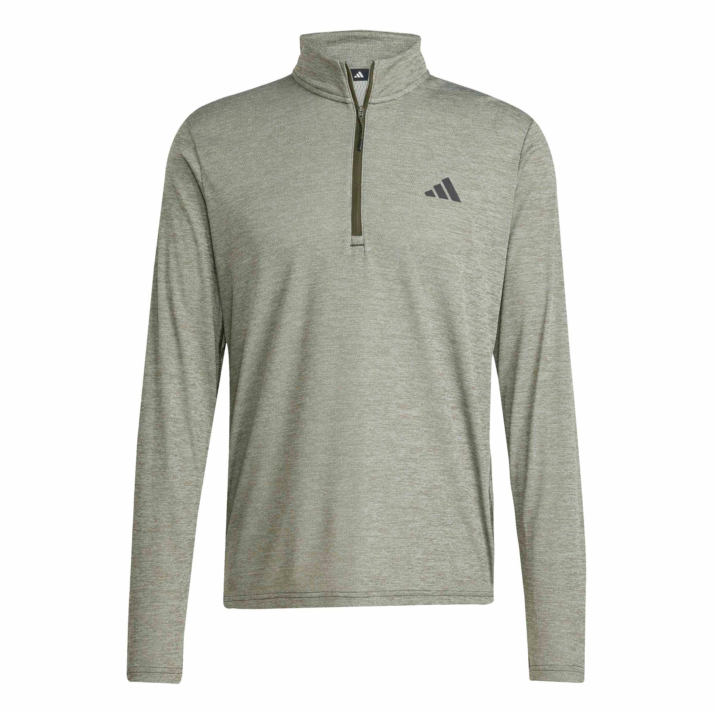 adidas Essentials 1/4 Zip Long sleeve - dark green