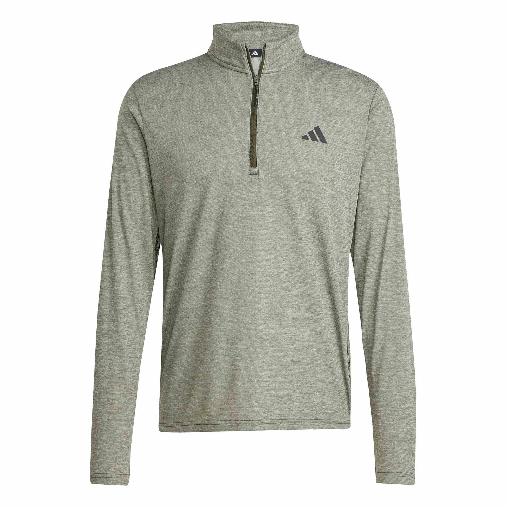 adidas Essentials 1/4 Zip Long sleeve - dark green
