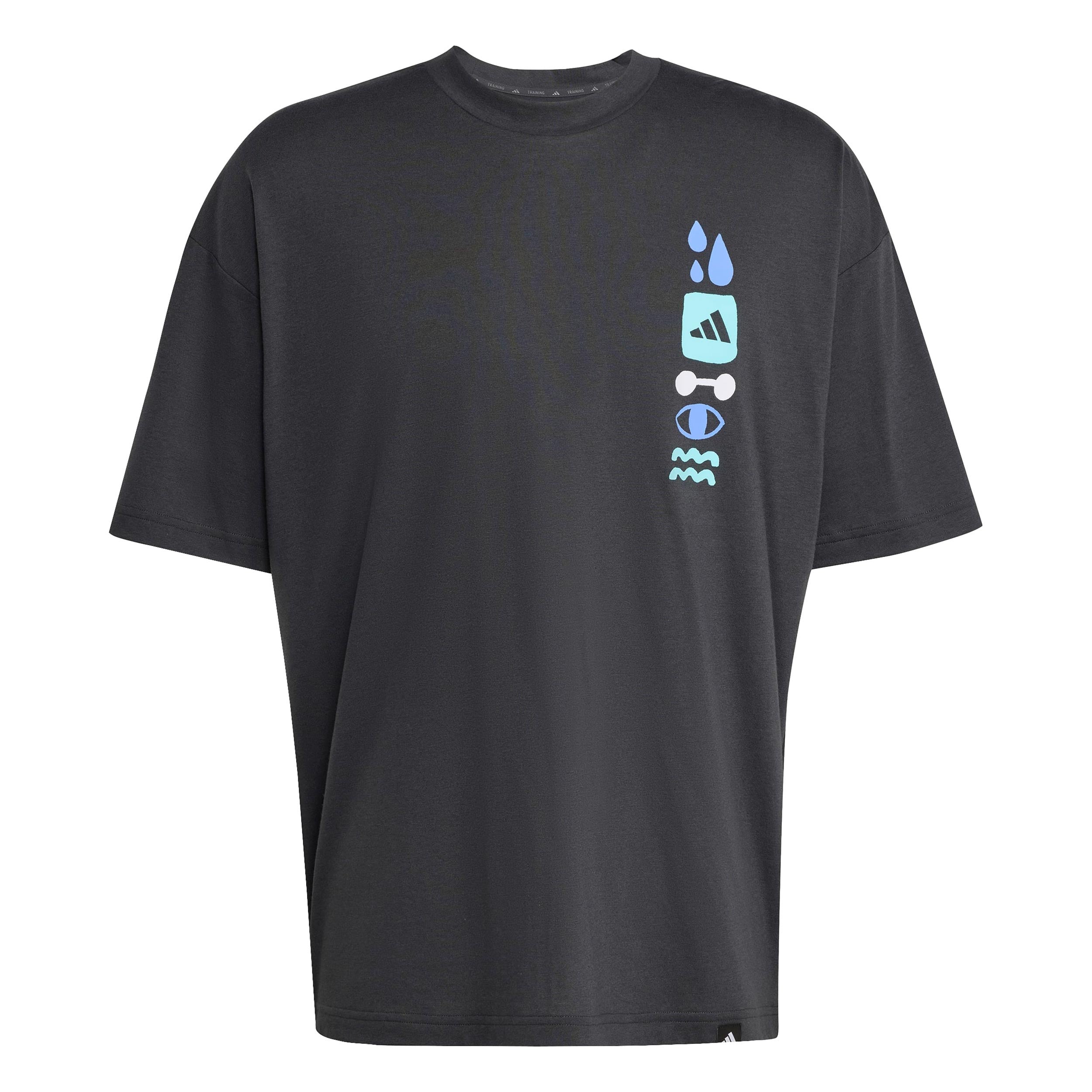 adidas GFX Joy T-Shirt Men - dark grey, multicoloured