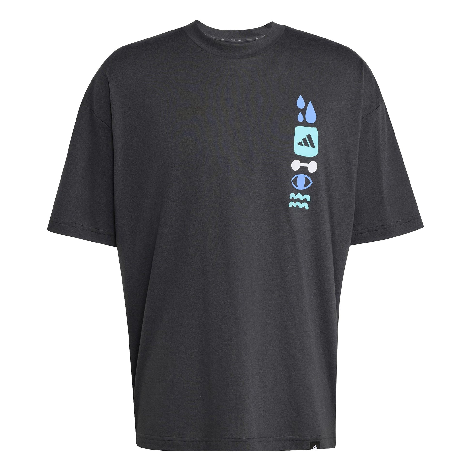 adidas GFX Joy T-Shirt Herren - dunkelgrau, mehrfarbig