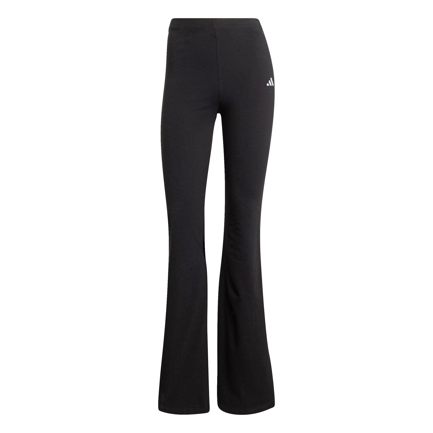 adidas Essentials Small Logo Flared Tight Damen-schwarz