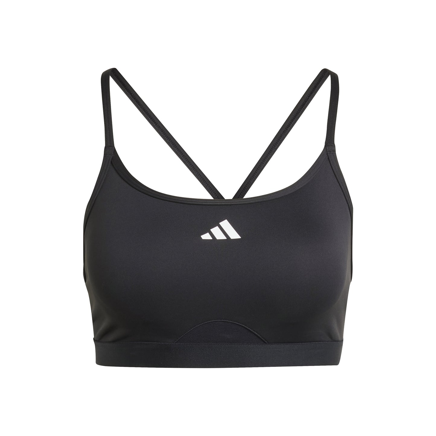 adidas Aeroreact Training 3Stripes Sport-BH Damen - schwarz