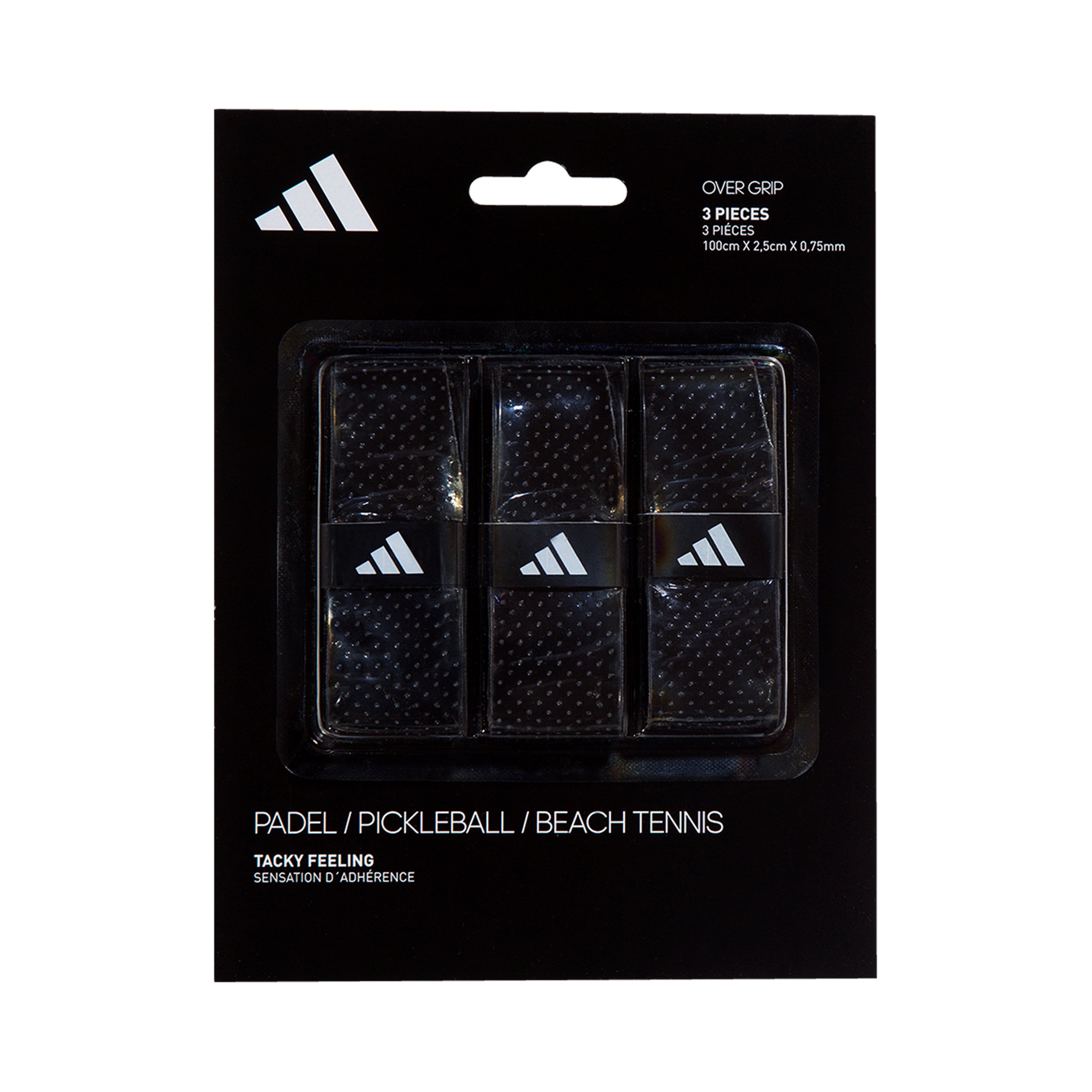 adidas Padel Overgrip 3 Pack-Black