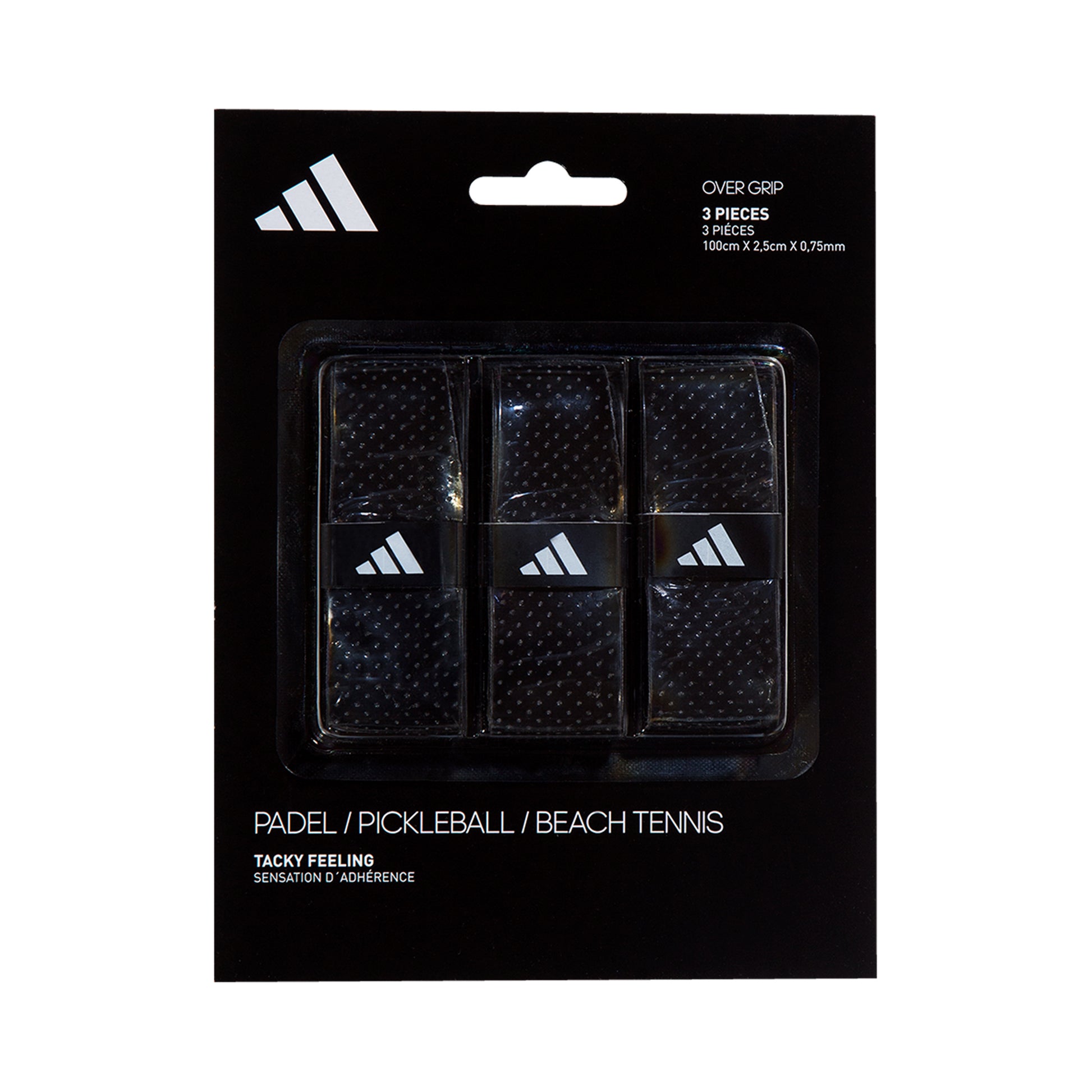 adidas Padel Overgrip 3 Pack-Black