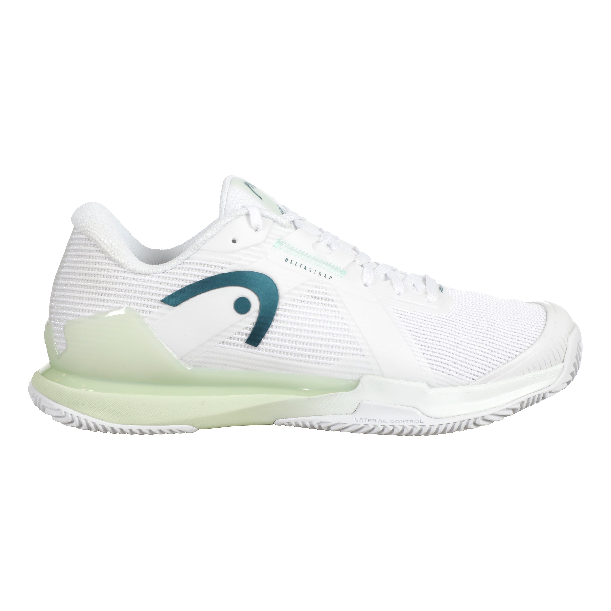 HEAD Sprint Pro 4.0 Clay Court Shoe Women-White,Light Green