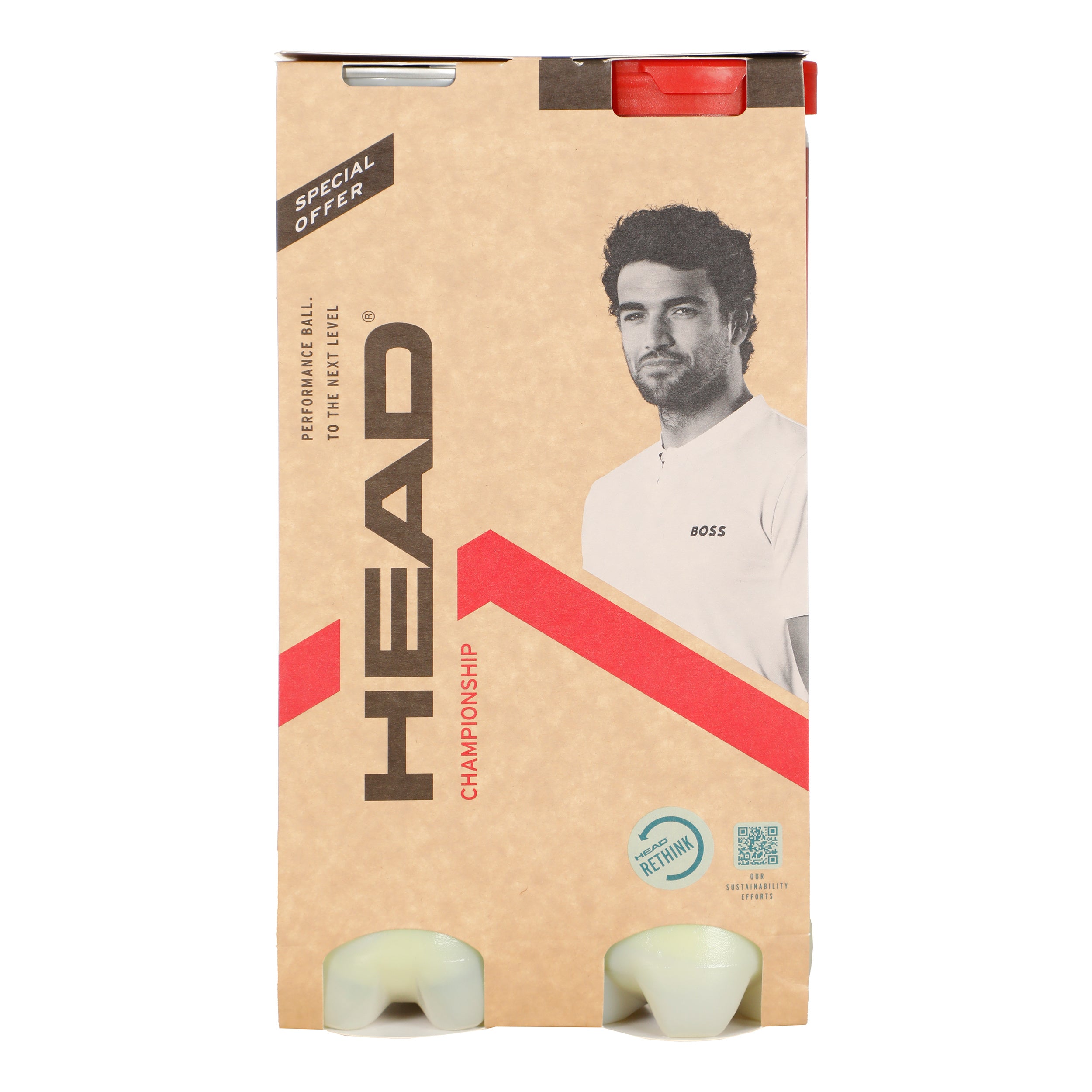 HEAD Championship Bi Pack 2x 4 Ball Tube