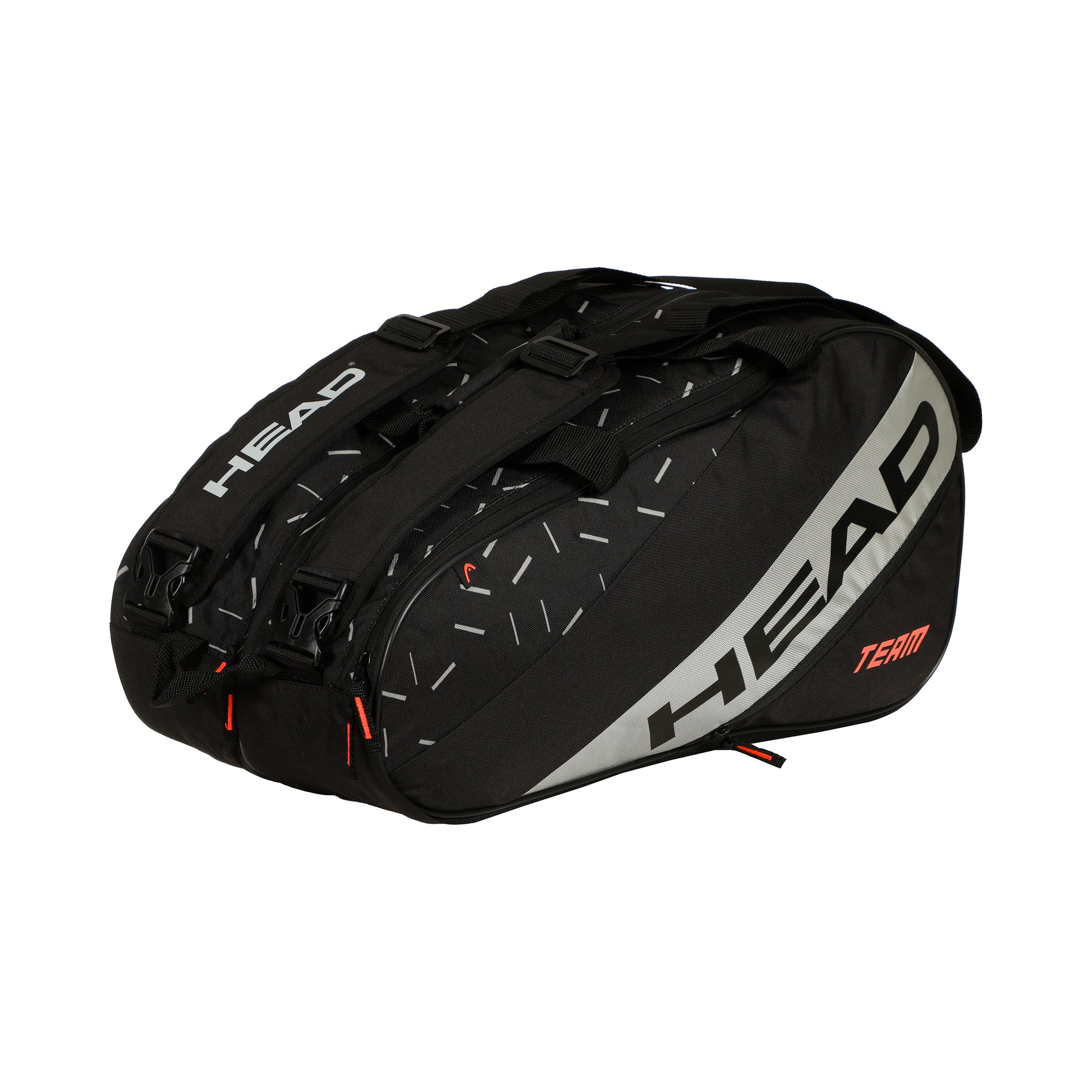 HEAD Team Padel Bag L Padel Racket Bag-Black,Silver