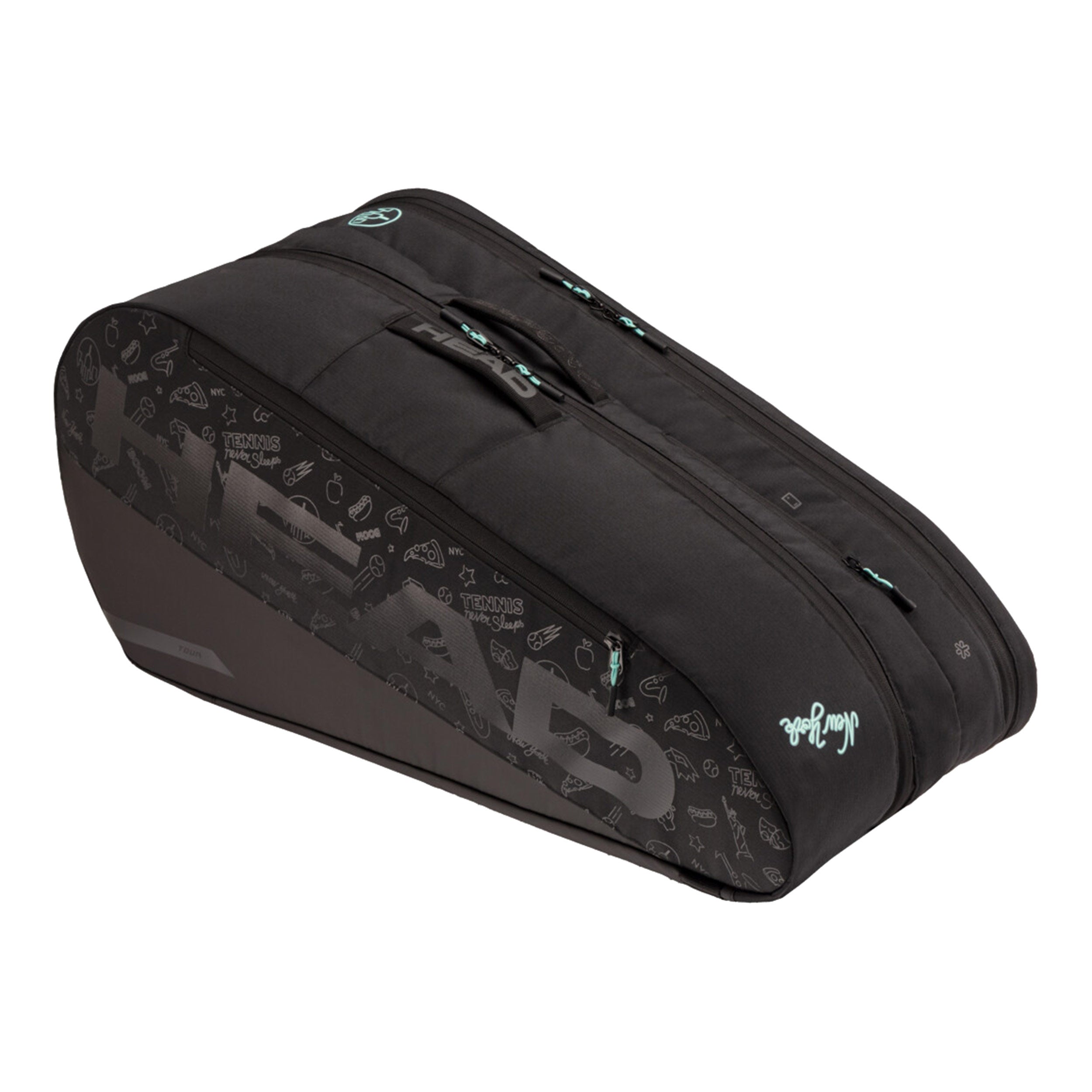 HEAD Tour L Neon 2025 Racket bag 9 Pack - black