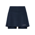 Club Basic Long Skirt Women-Dark Blue,Silver