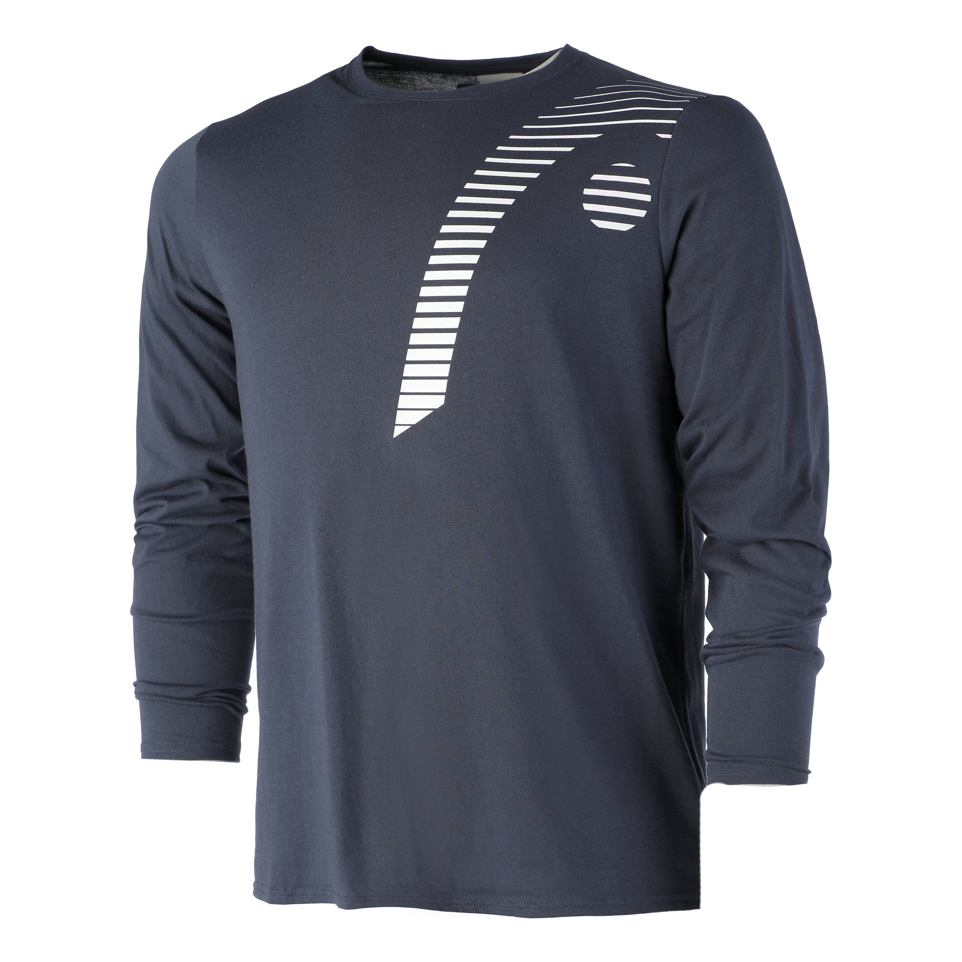 HEAD Club 22 Longsleeve Herren - dunkelblau, weiß