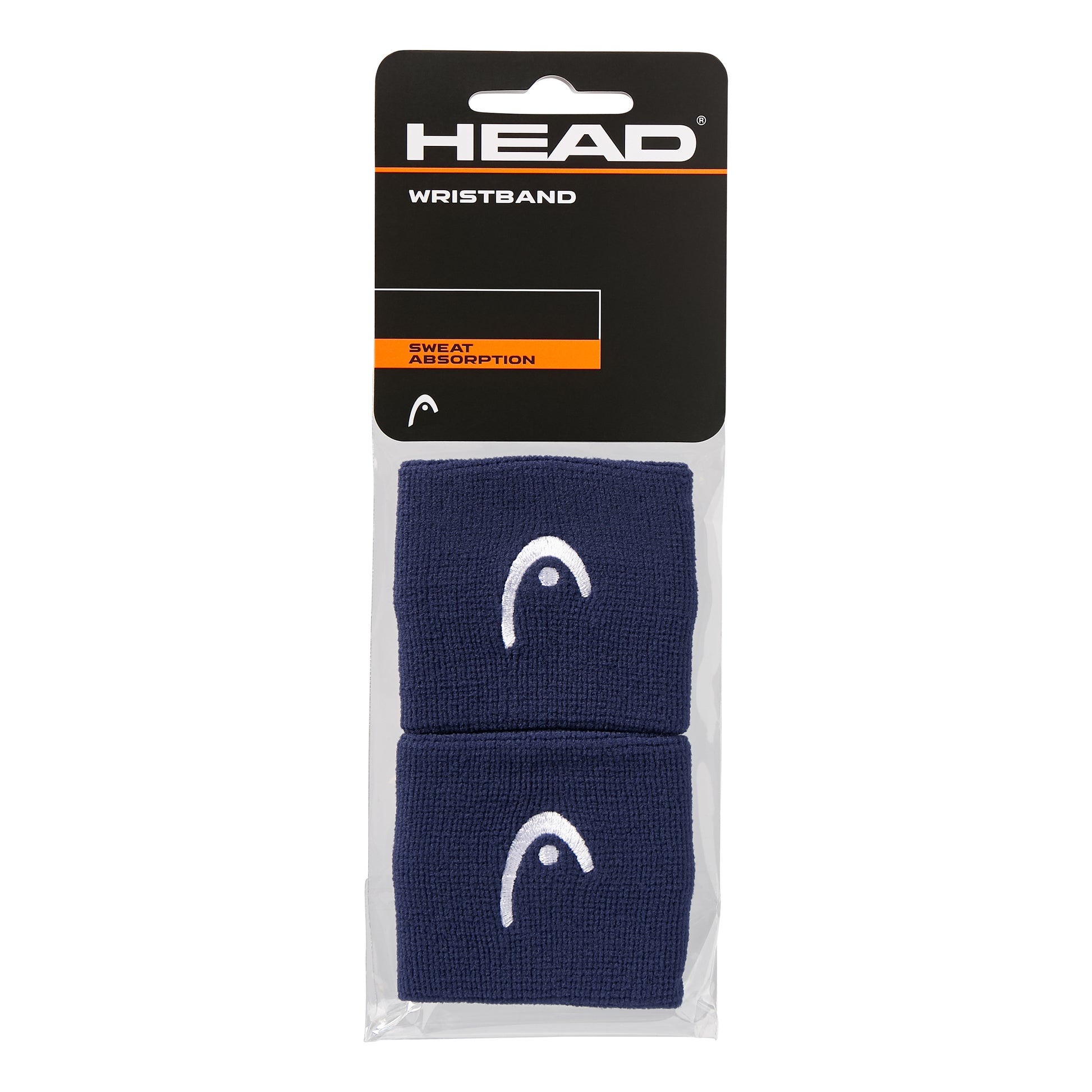 HEAD 2,5in Schweißband Unisex - dunkelblau, weiß