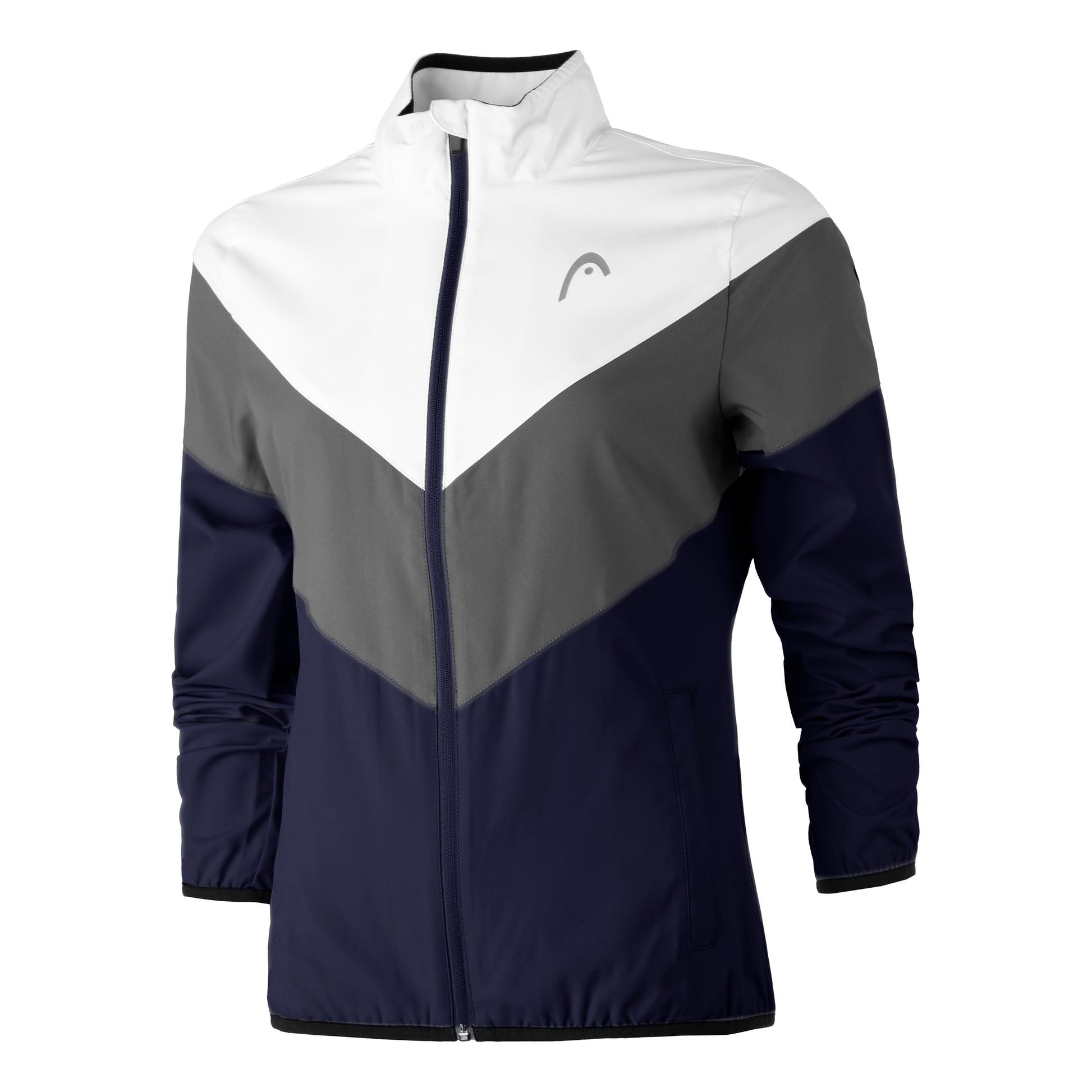 HEAD Club 22 Trainingsjacke Damen - grau, weiß