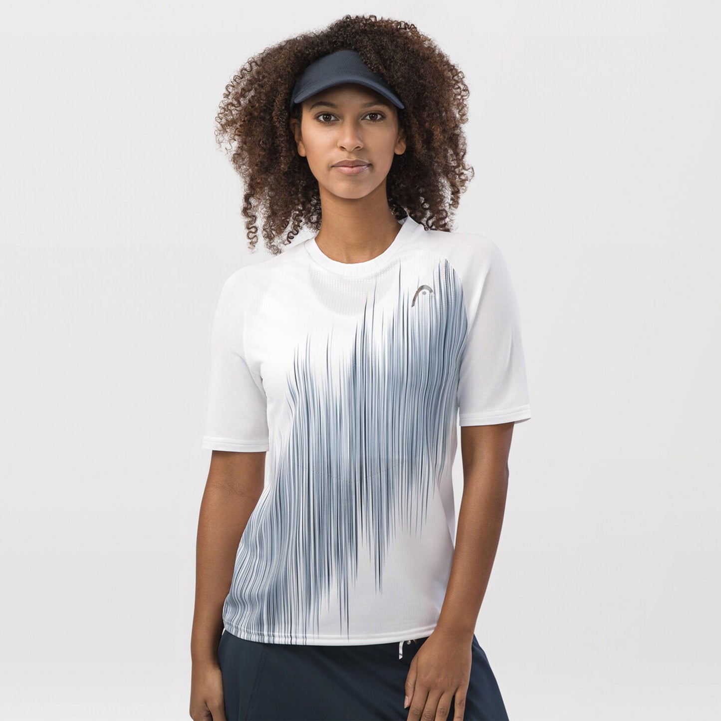 HEAD Performance T-Shirt Damen-Weiß,Dunkelblau