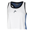 Play Crop Tank-Top Damen-Weiß,Blaugrau