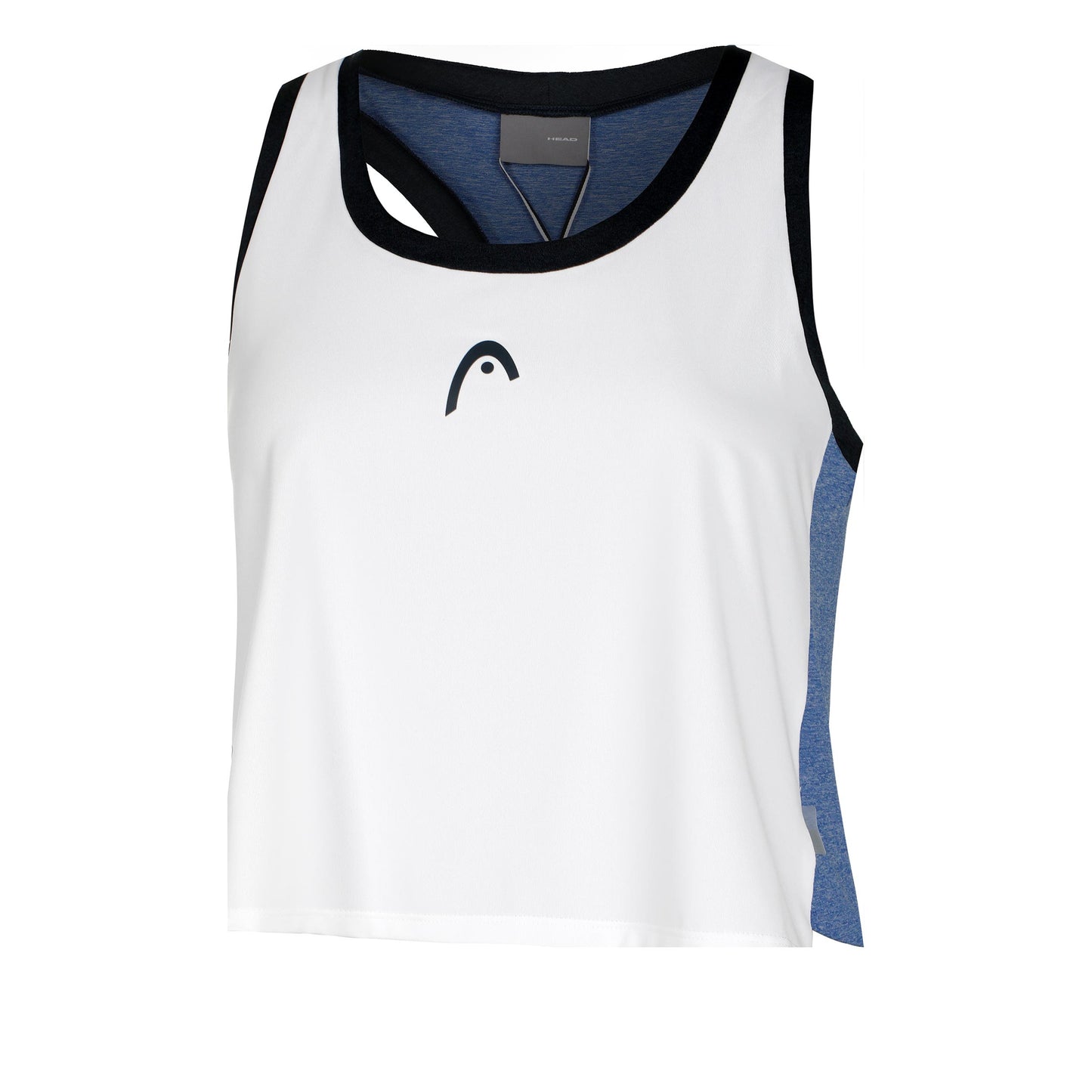 HEAD Play Crop Tank Top Women-White,Blue-gray