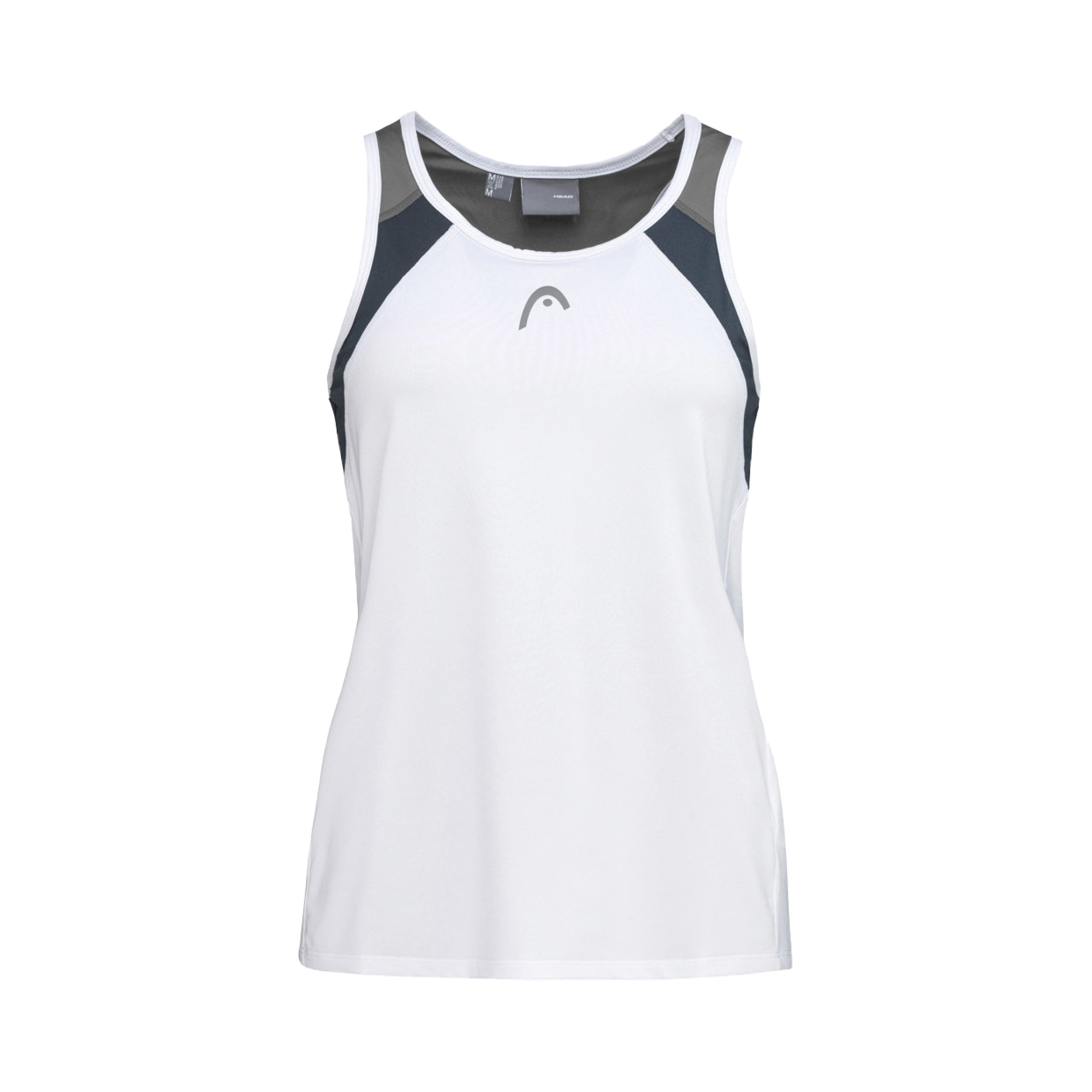 HEAD Club 22 Tank-Top Mädchen - weiß, dunkelblau
