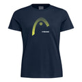 Lara T-Shirt Damen - dunkelblau, gelb
