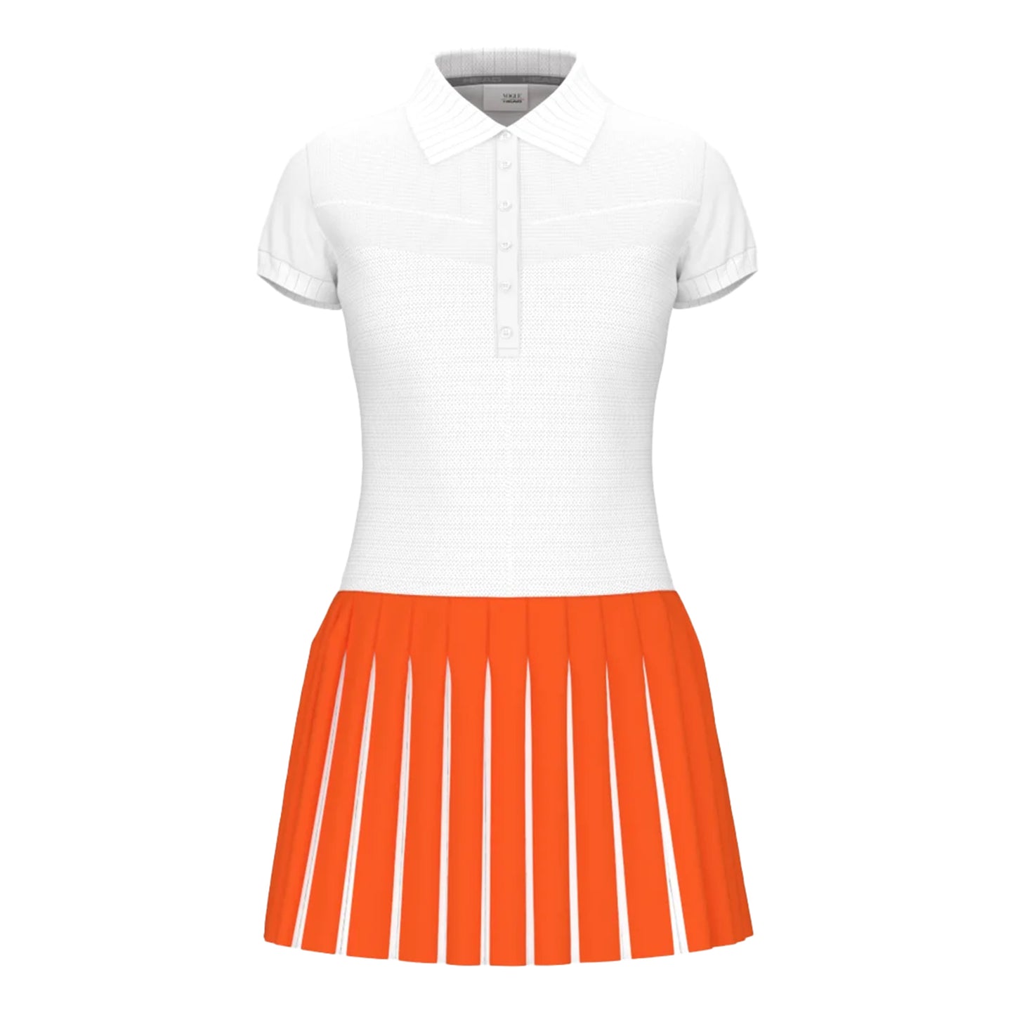 orange tennis dress Vogue Dress Women - white, orange