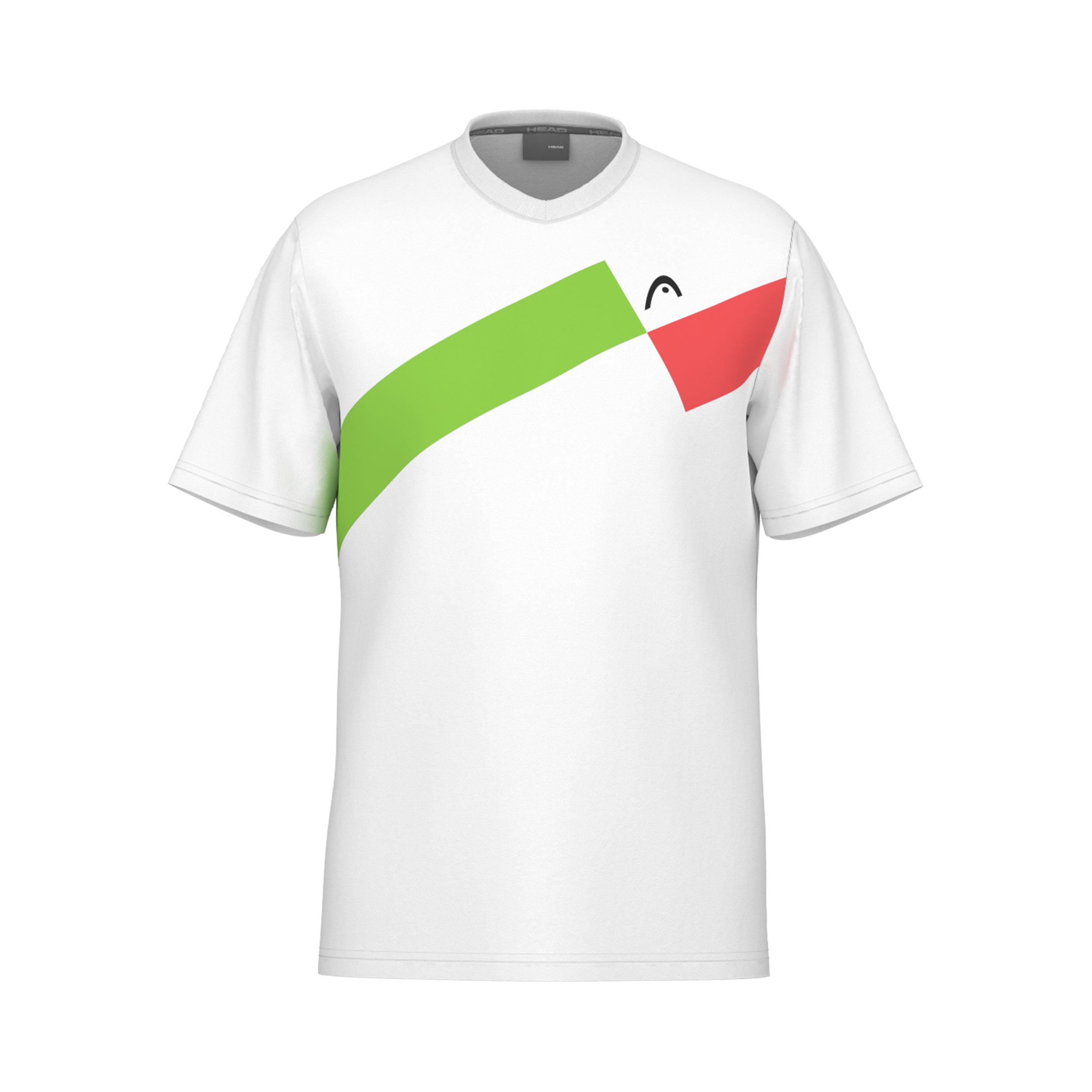 HEAD Topspin T-Shirt Jungen-Rot,Weiß