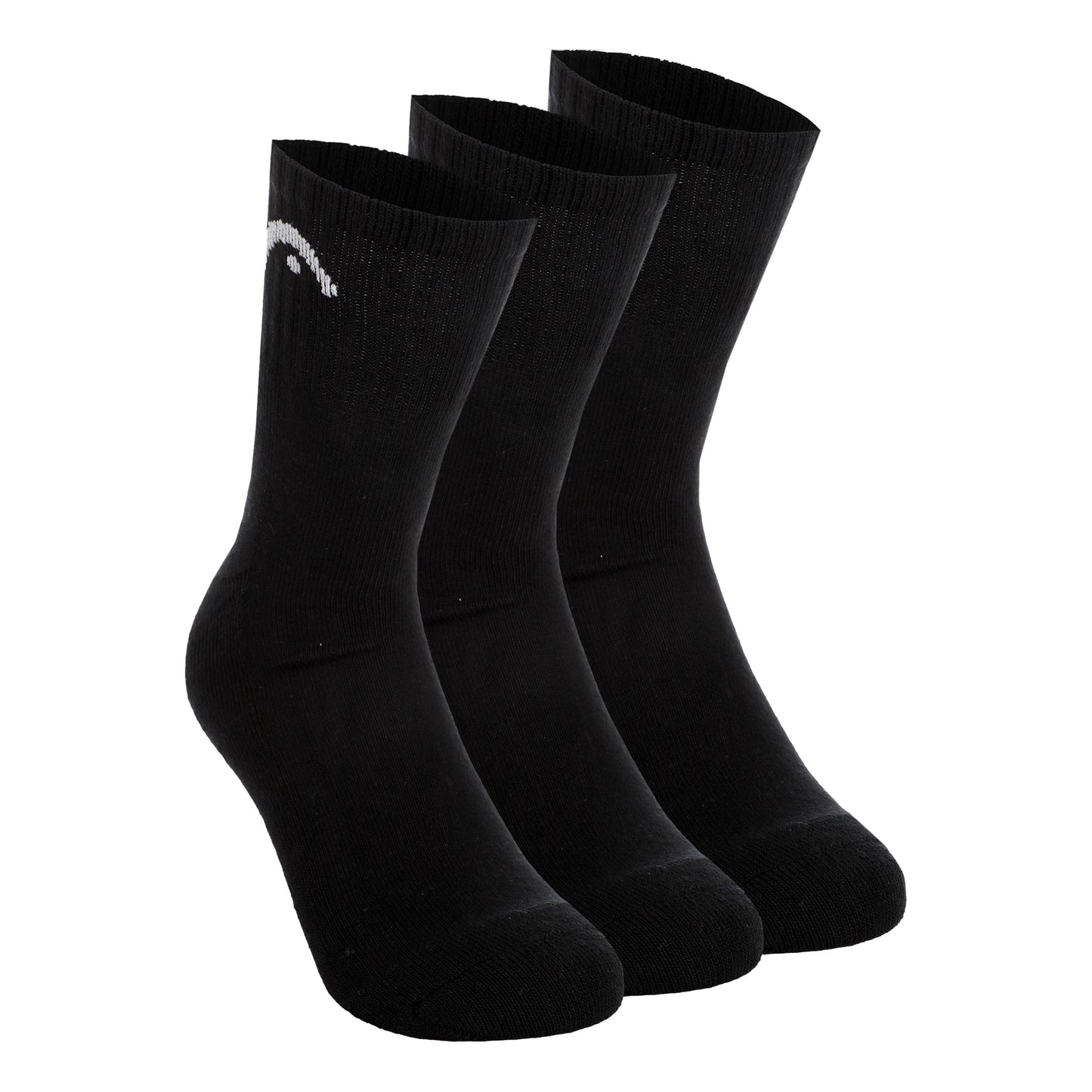 HEAD Short Crew Tennissocken 3er Pack Unisex - schwarz,