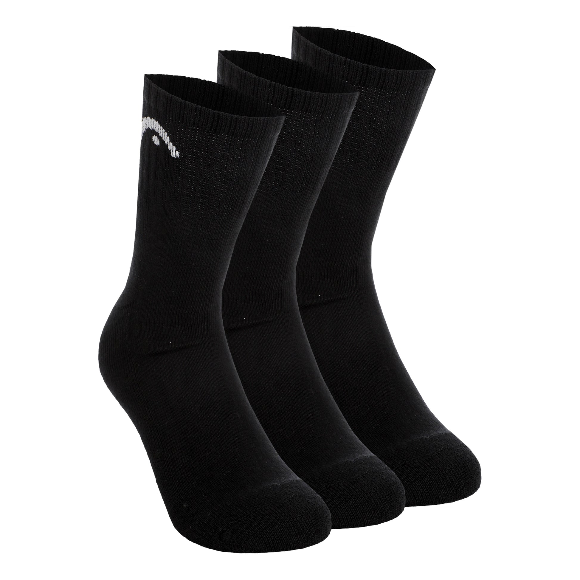 HEAD Short Crew Tennissocken 3er Pack Unisex - schwarz,