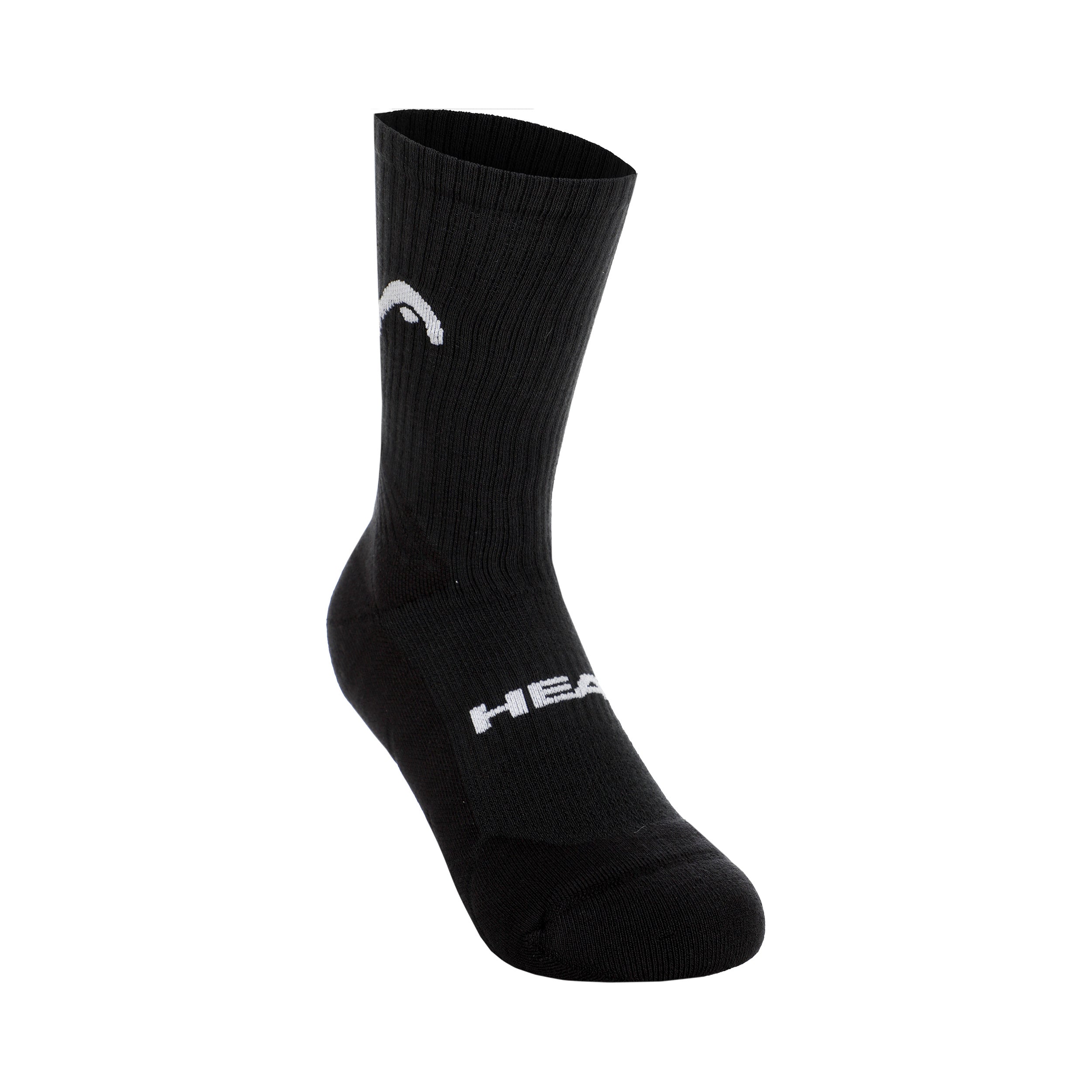 HEAD Tennis Crew Athletes Tennis Socks 1 Pack-Black