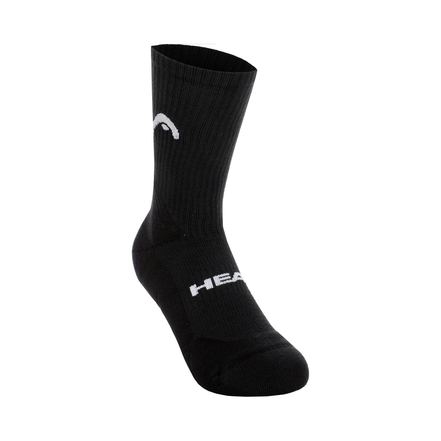 HEAD Tennis Crew Athletes Tennis Socks 1 Pack-Black