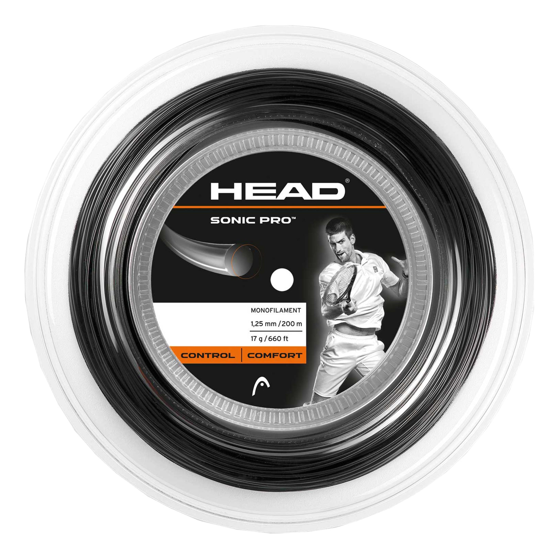 HEAD Sonic Pro String Reel 200m-Black