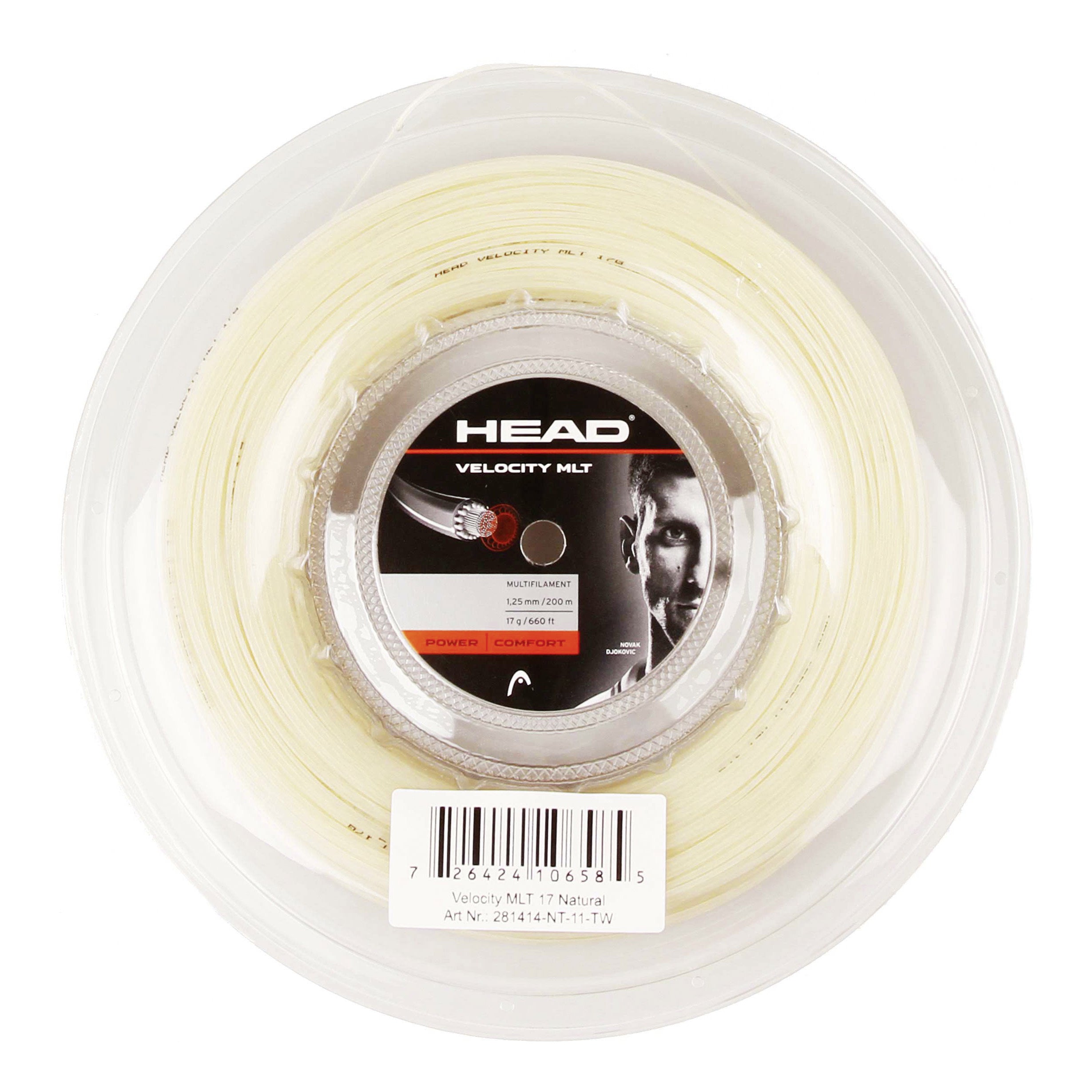 HEAD Velocity MLT String Reel 200m-Ecru
