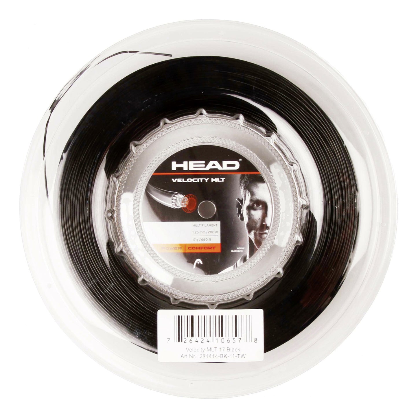 HEAD Velocity MLT String Reel 200m-Black