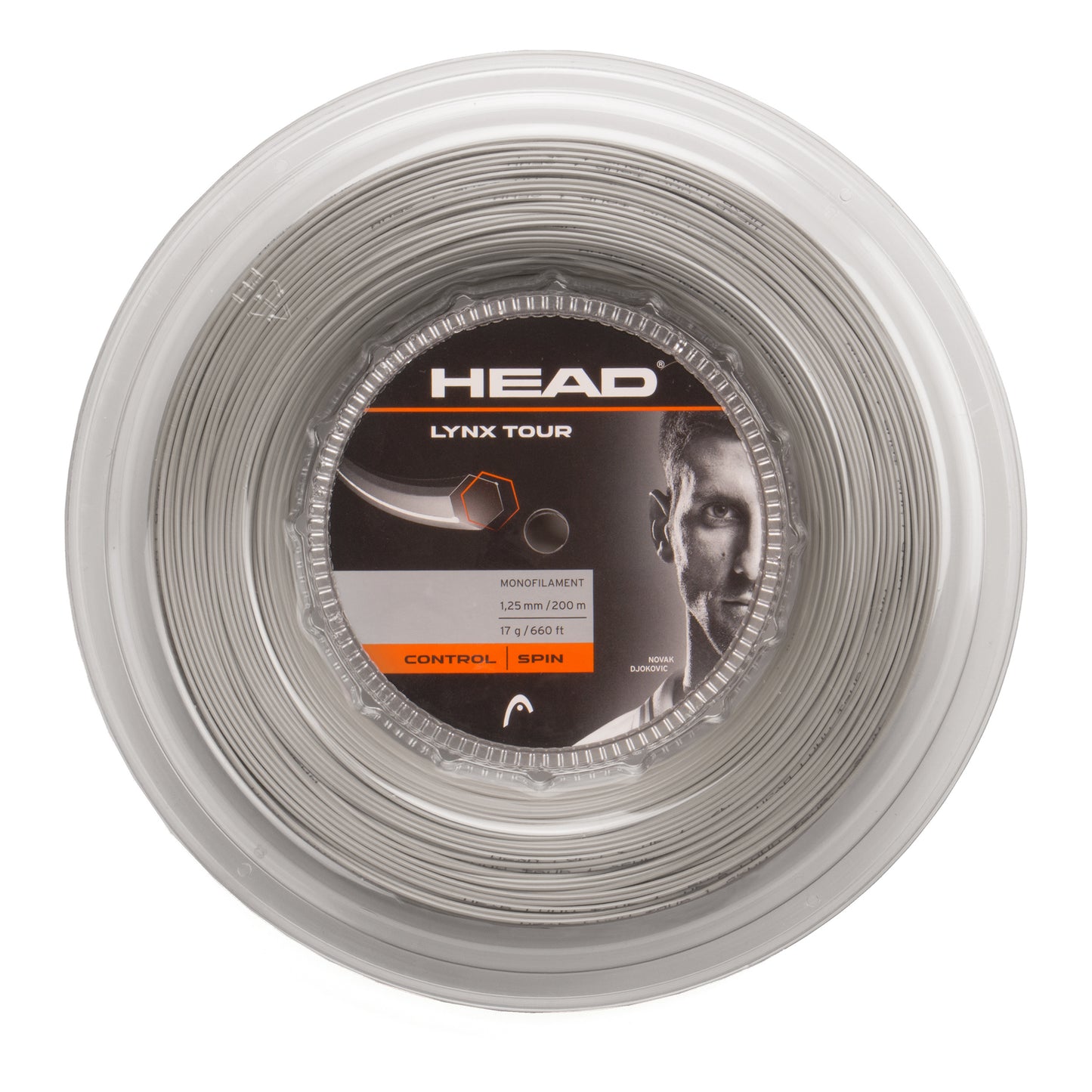 HEAD Lynx Tour Reel String Reel 200m-Grey