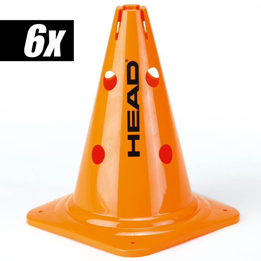 HEAD Cones 6 Pack Large-Orange