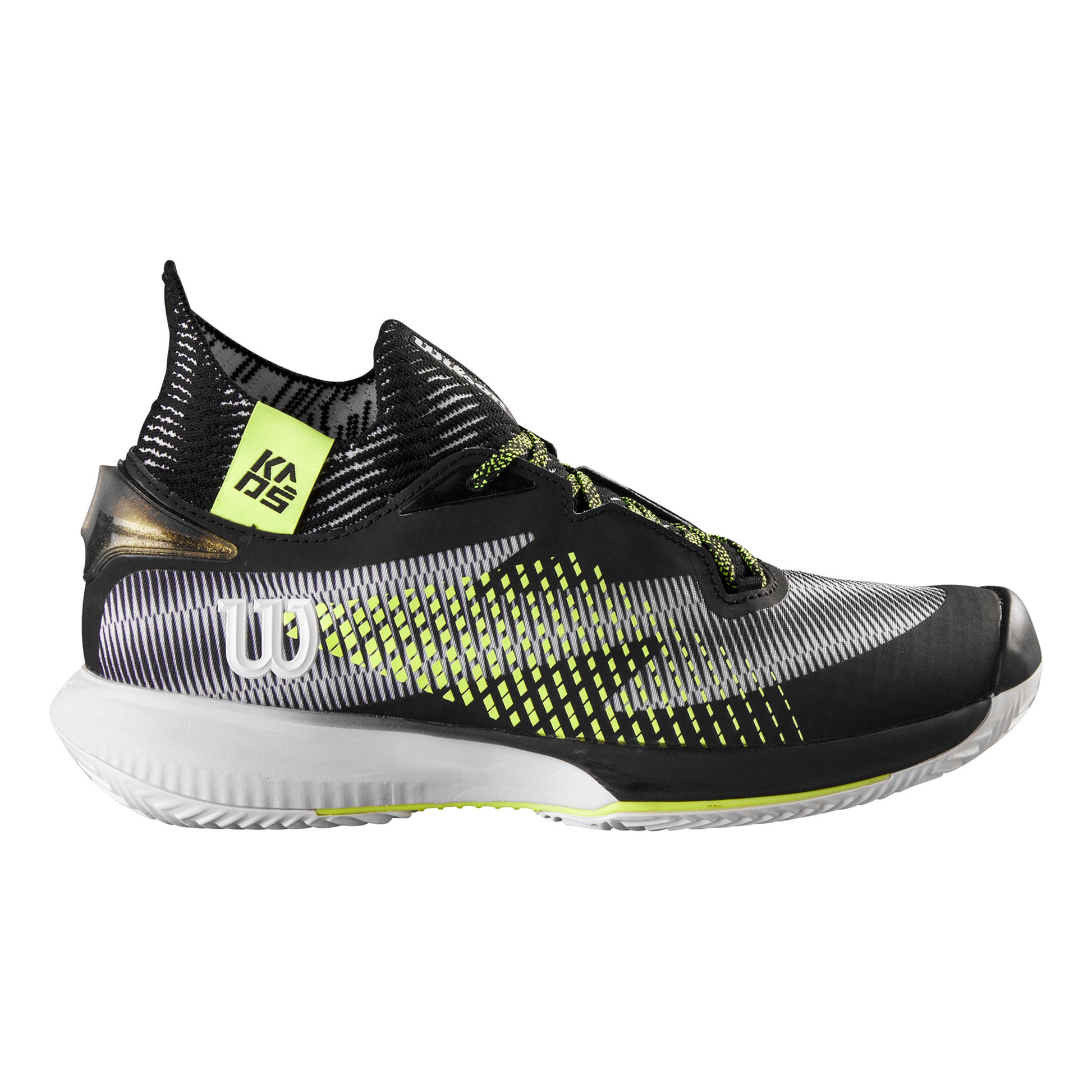 Wilson Rapide Sft Sandplatzschuh Herren - schwarz, neongelb