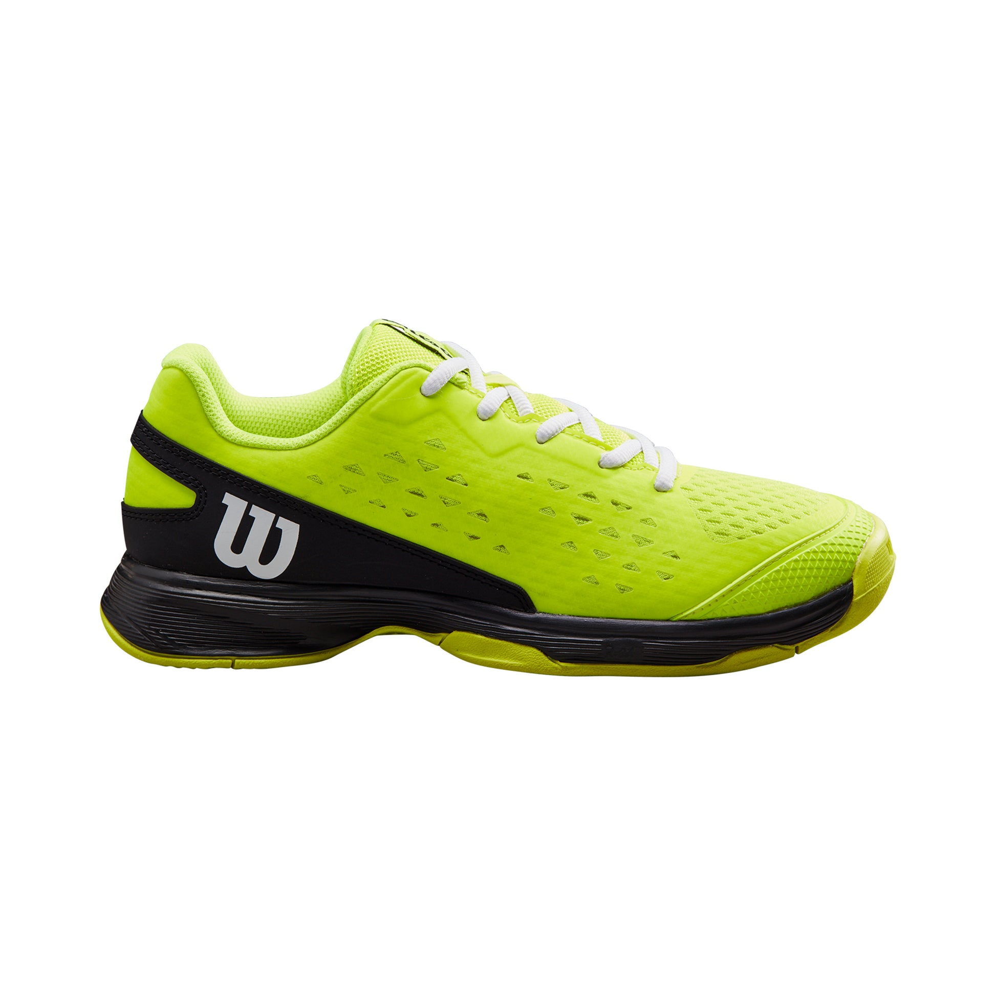 Wilson Rush Pro 4.0 All court shoe Kids - neon yellow, black