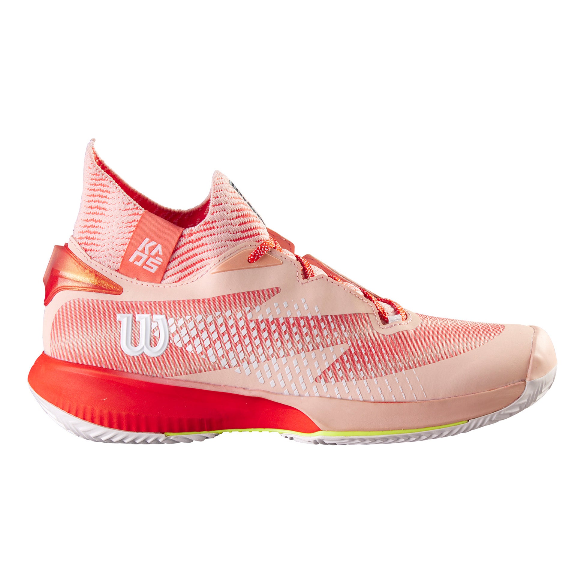 Wilson Kaos Rapide SFT Sandplatzschuh Damen-Koralle