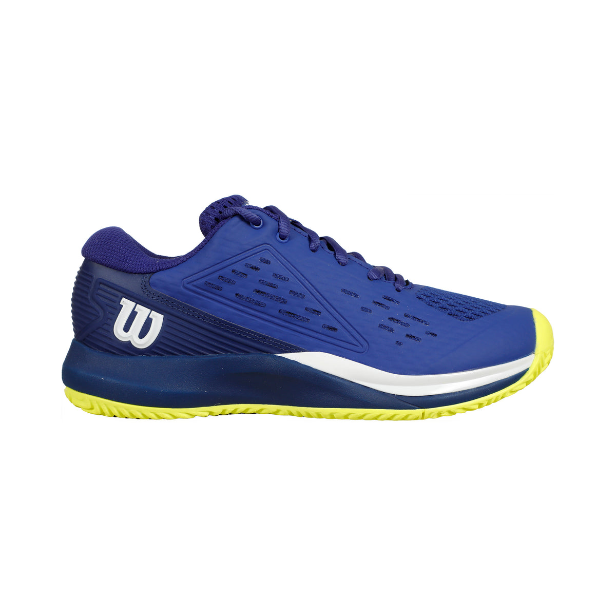 Wilson Rush Pro Ace Allcourtschuh Kinder - blau, neongelb