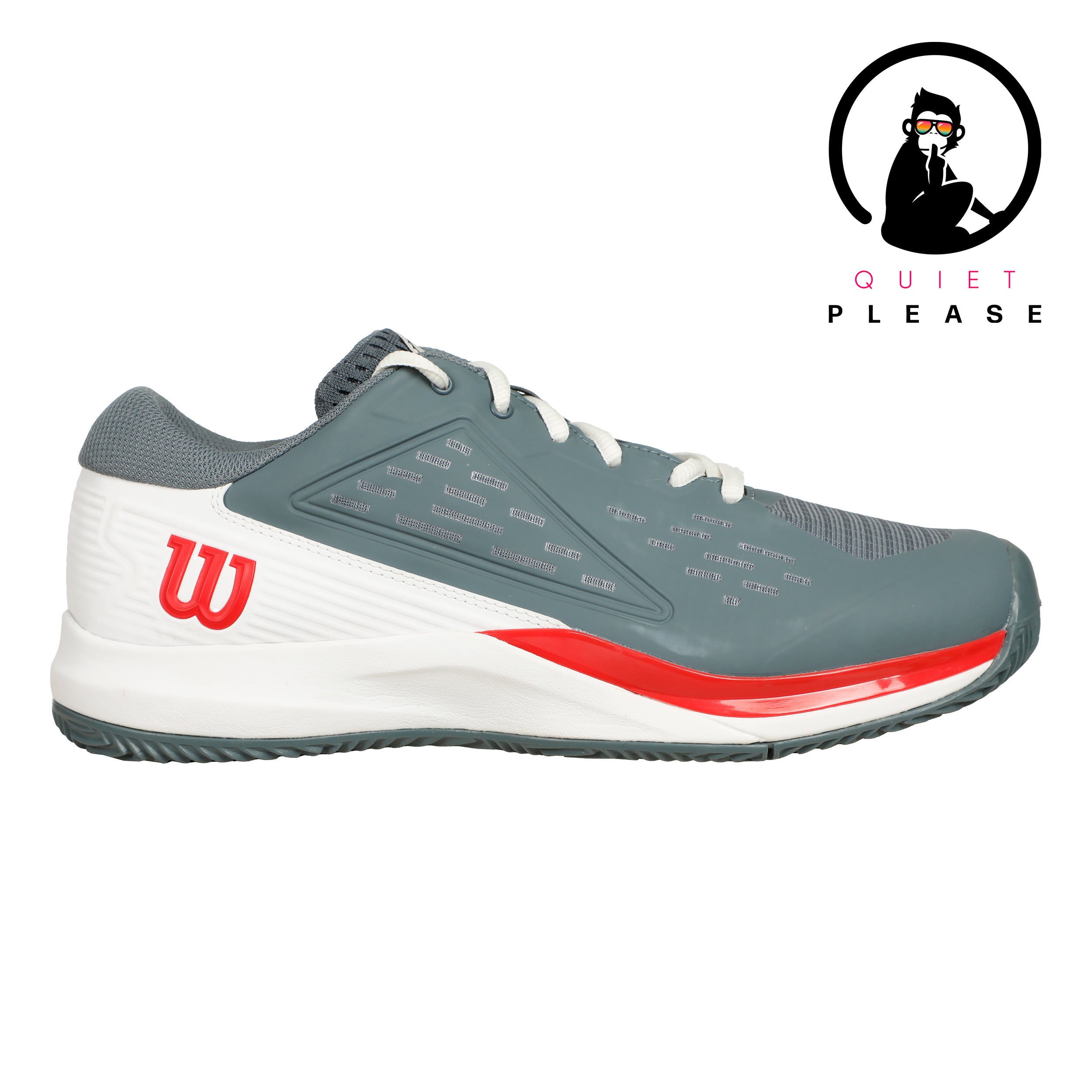 Rush Pro Ace Quiet Please Clay Court Shoe Men-Grey,Orange | Tennis