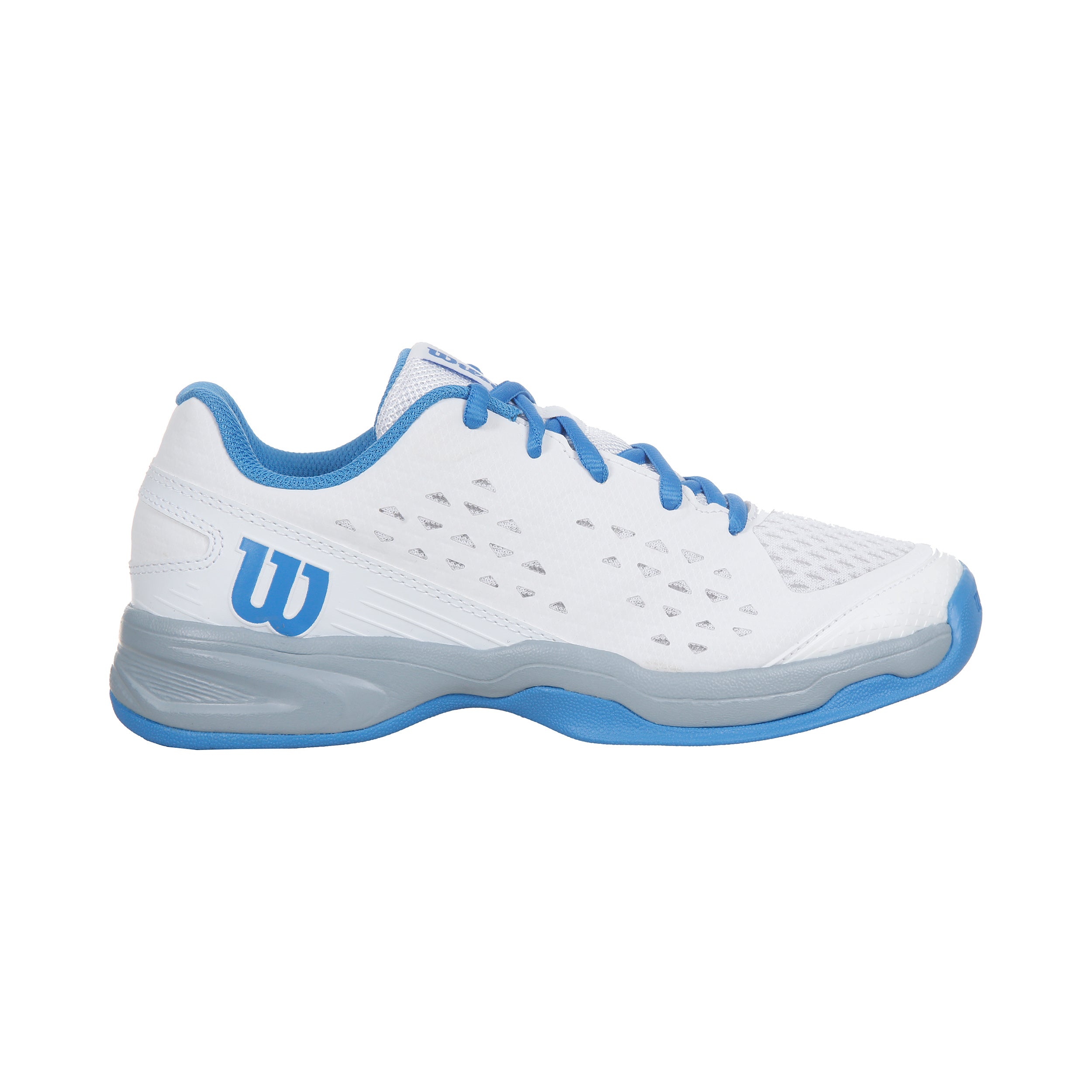 Wilson Rush Pro QL Carpet Shoe Kids-White,Black