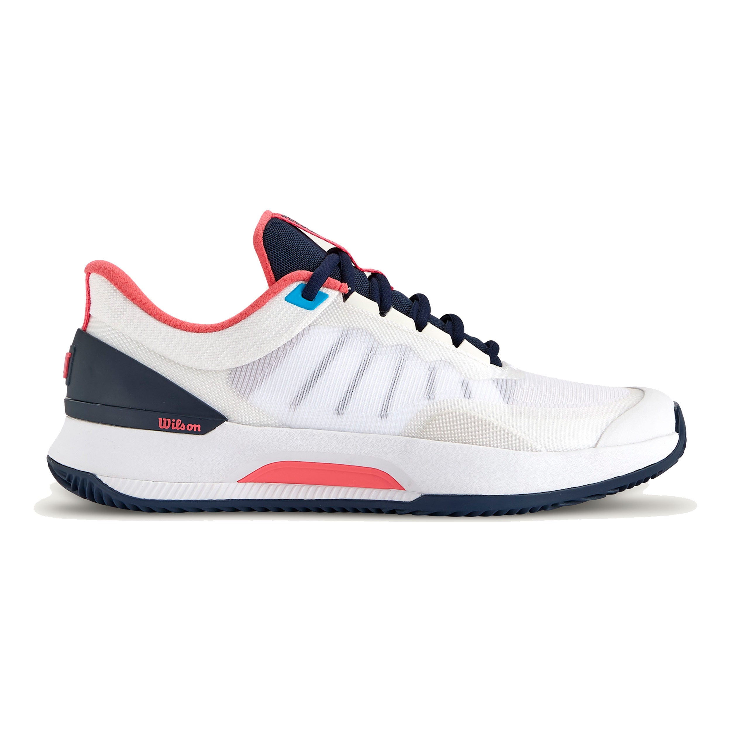 Wilson Intrigue Tour Clay Court Shoe Women-White,Dark Blue