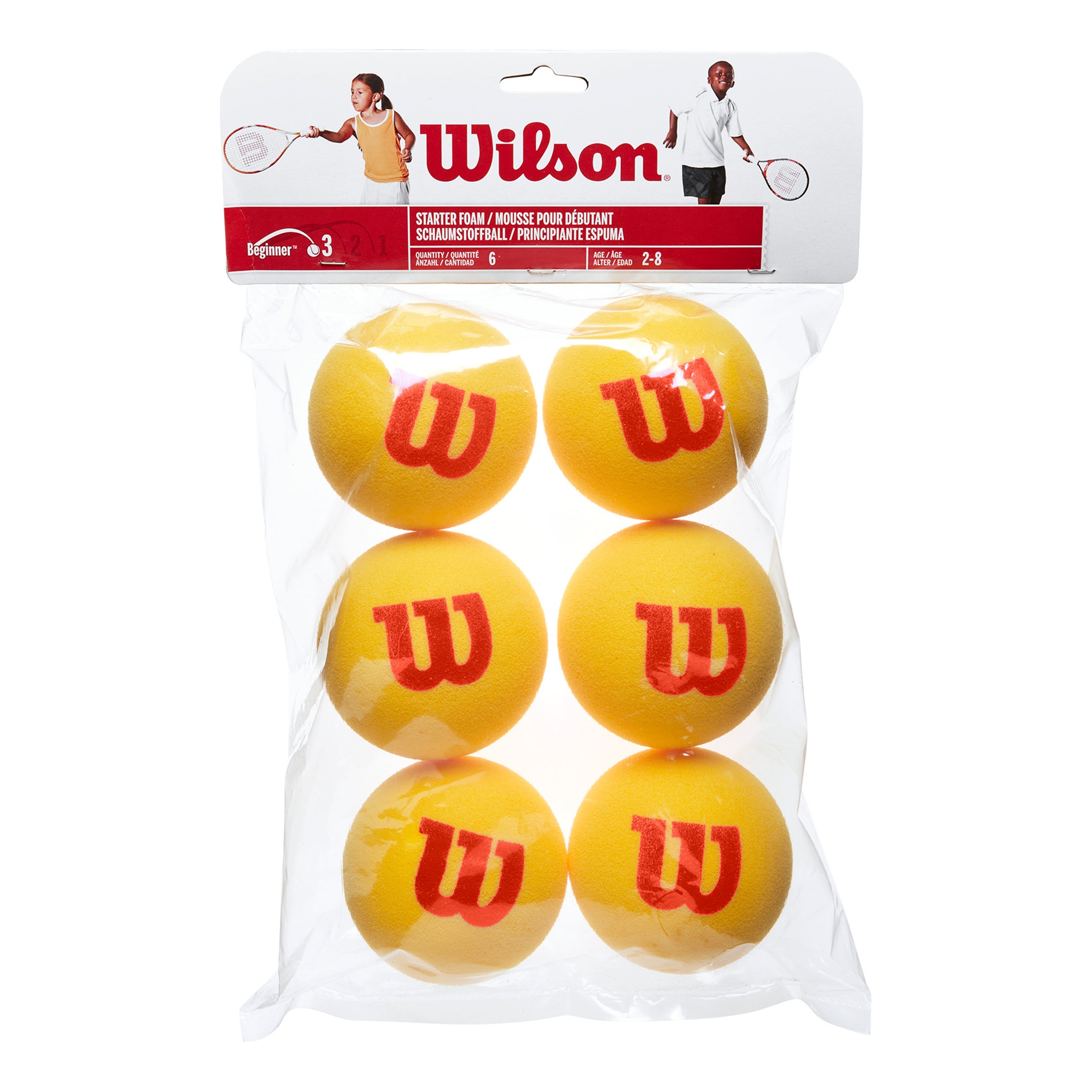 Wilson Starter Foam Balls (Stage 3) 6er Beutel