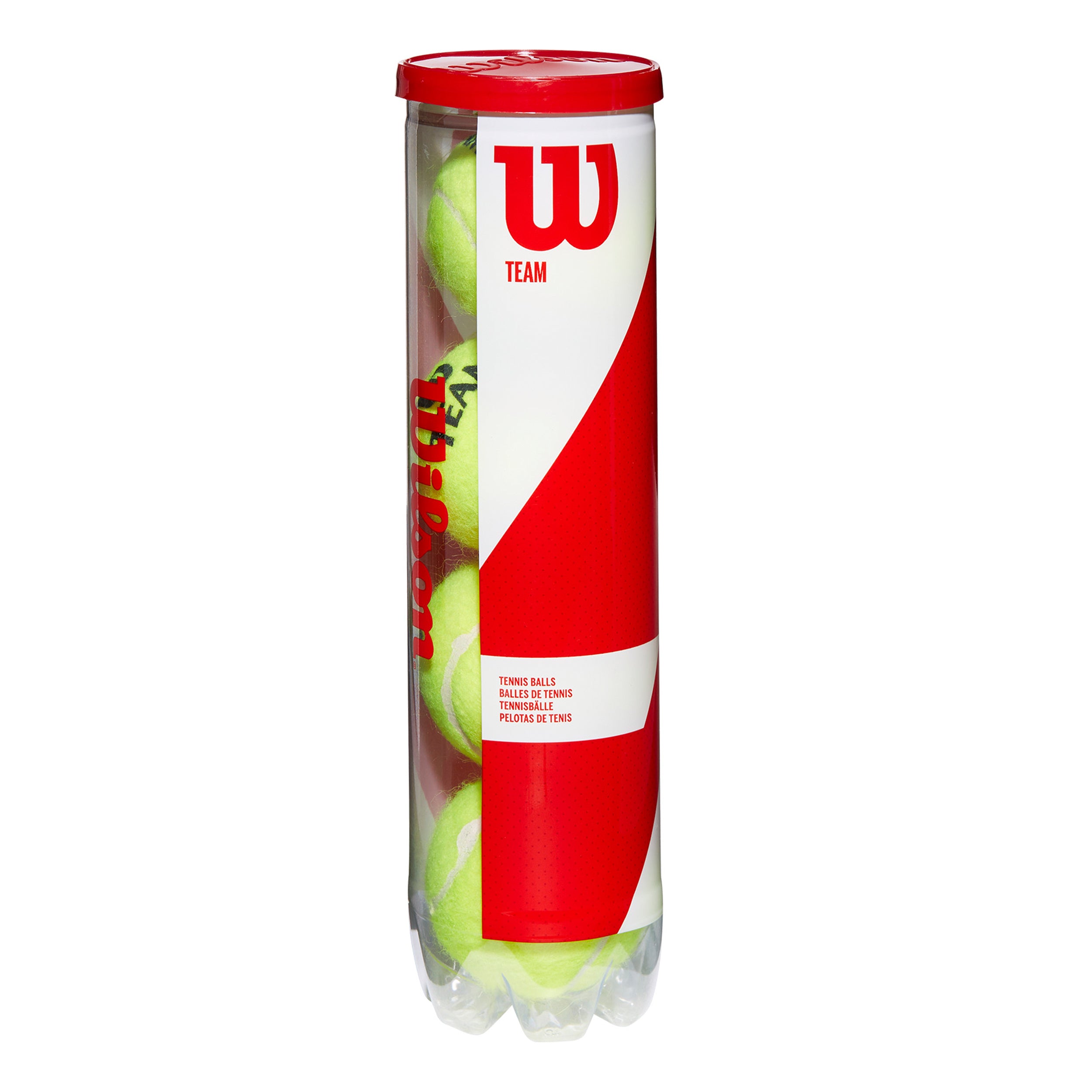 Wilson Team W Practice 4 Ball Tube